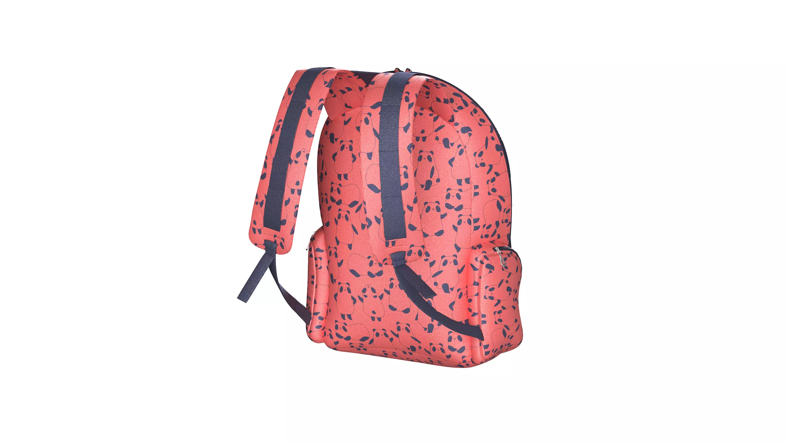Printed School Bag 3D model_4