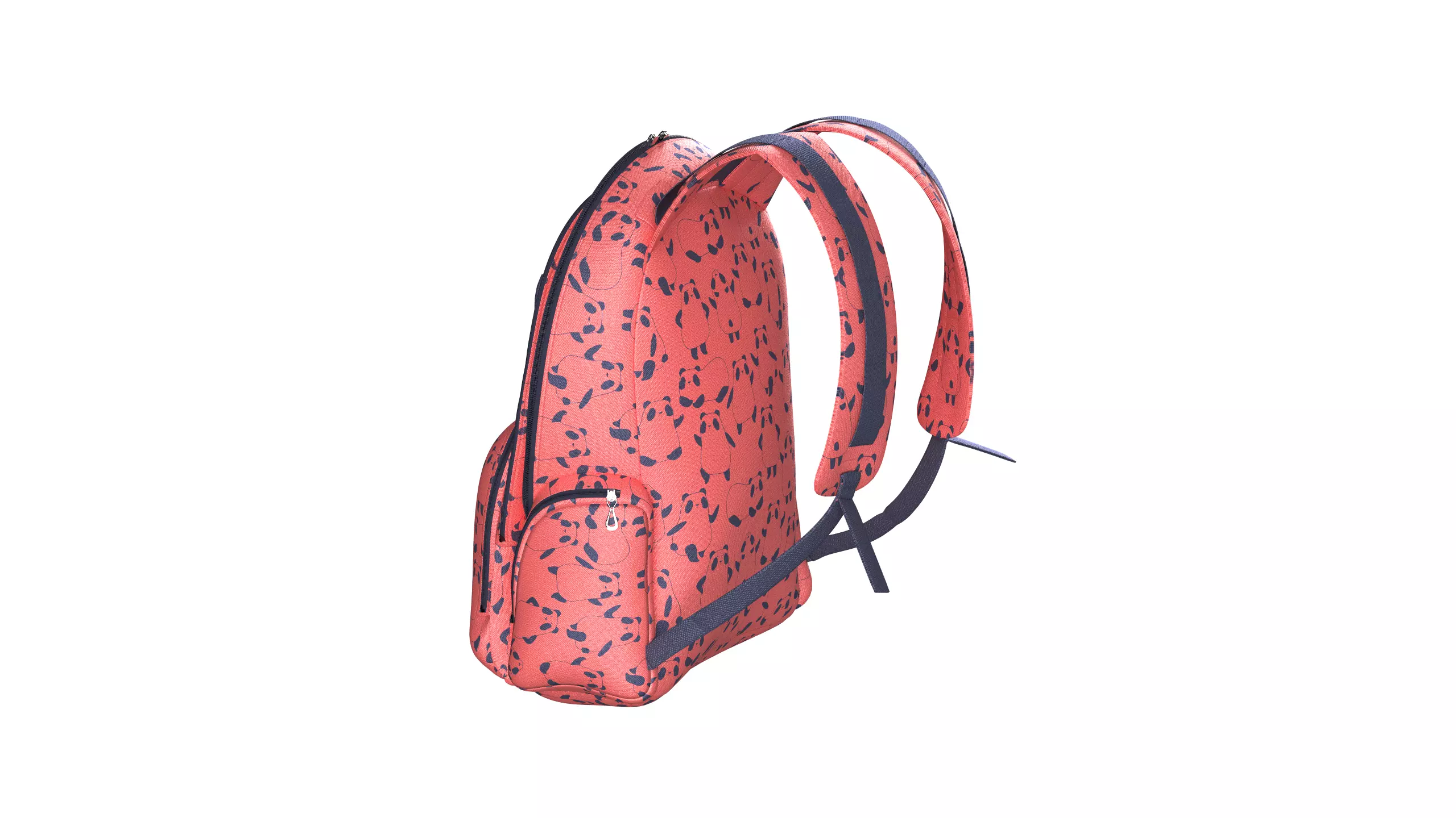 Printed School Bag 3D model_6