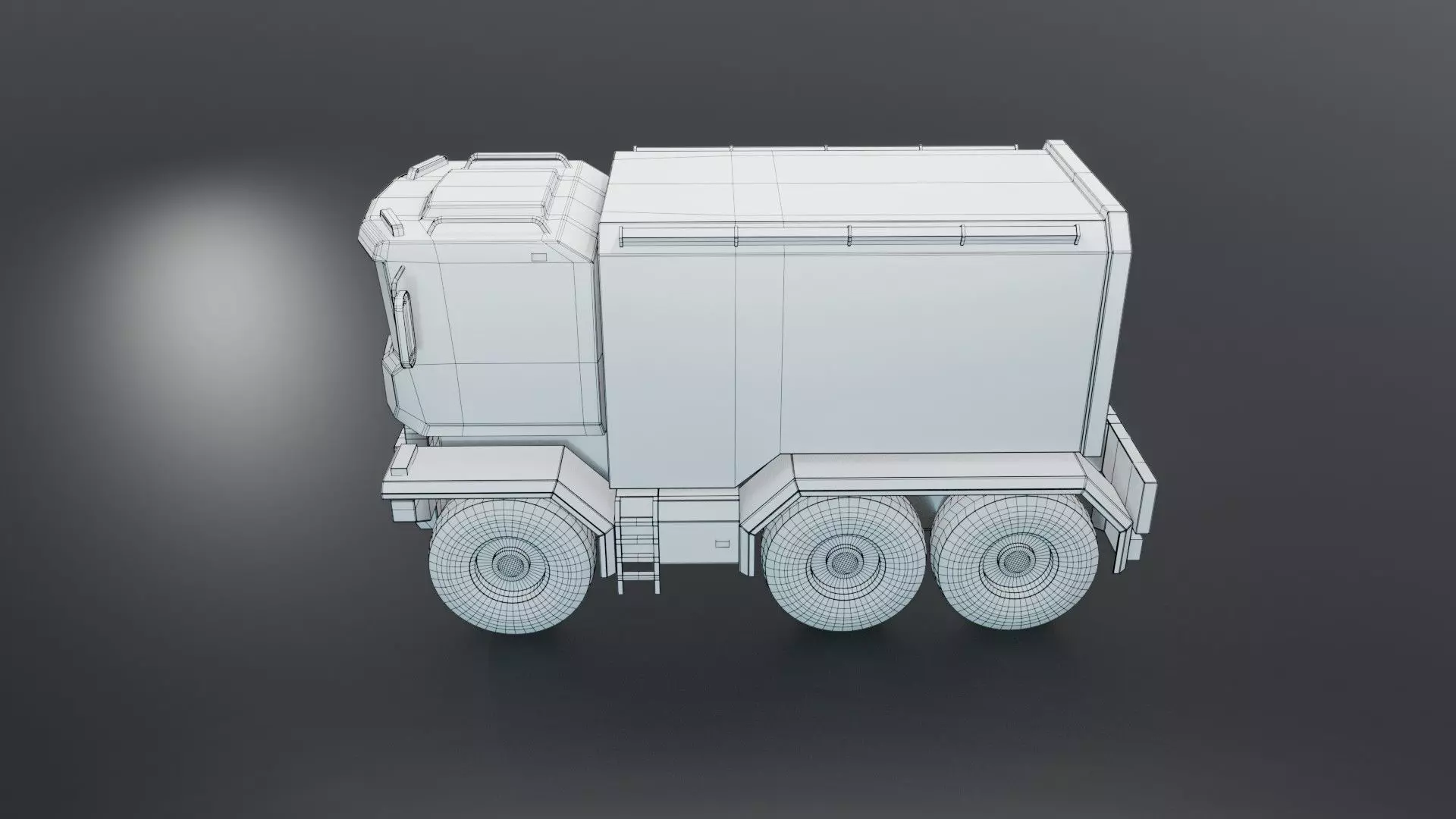 Sci-Fi Truck  - Game Ready - PBR Low-poly 3D model_51