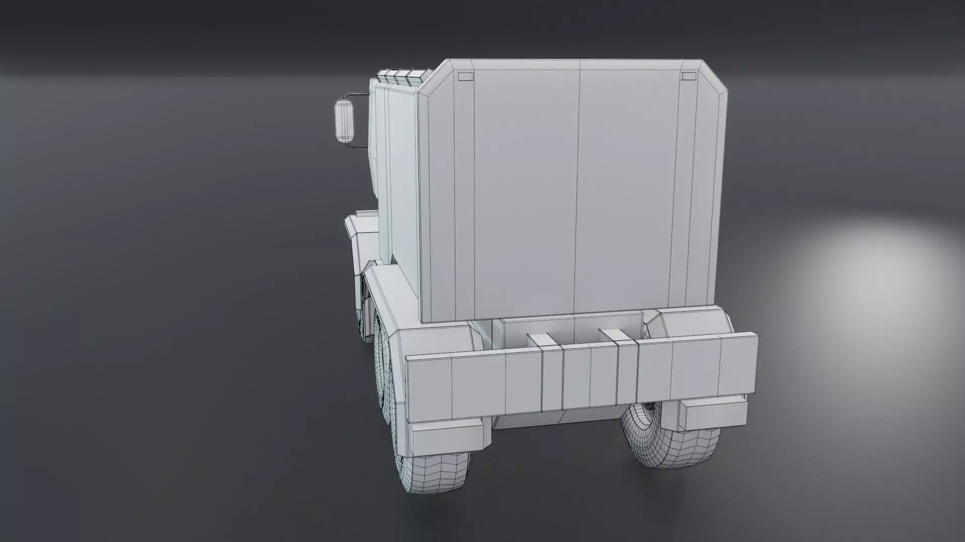 Sci-Fi Truck  - Game Ready - PBR Low-poly 3D model_37