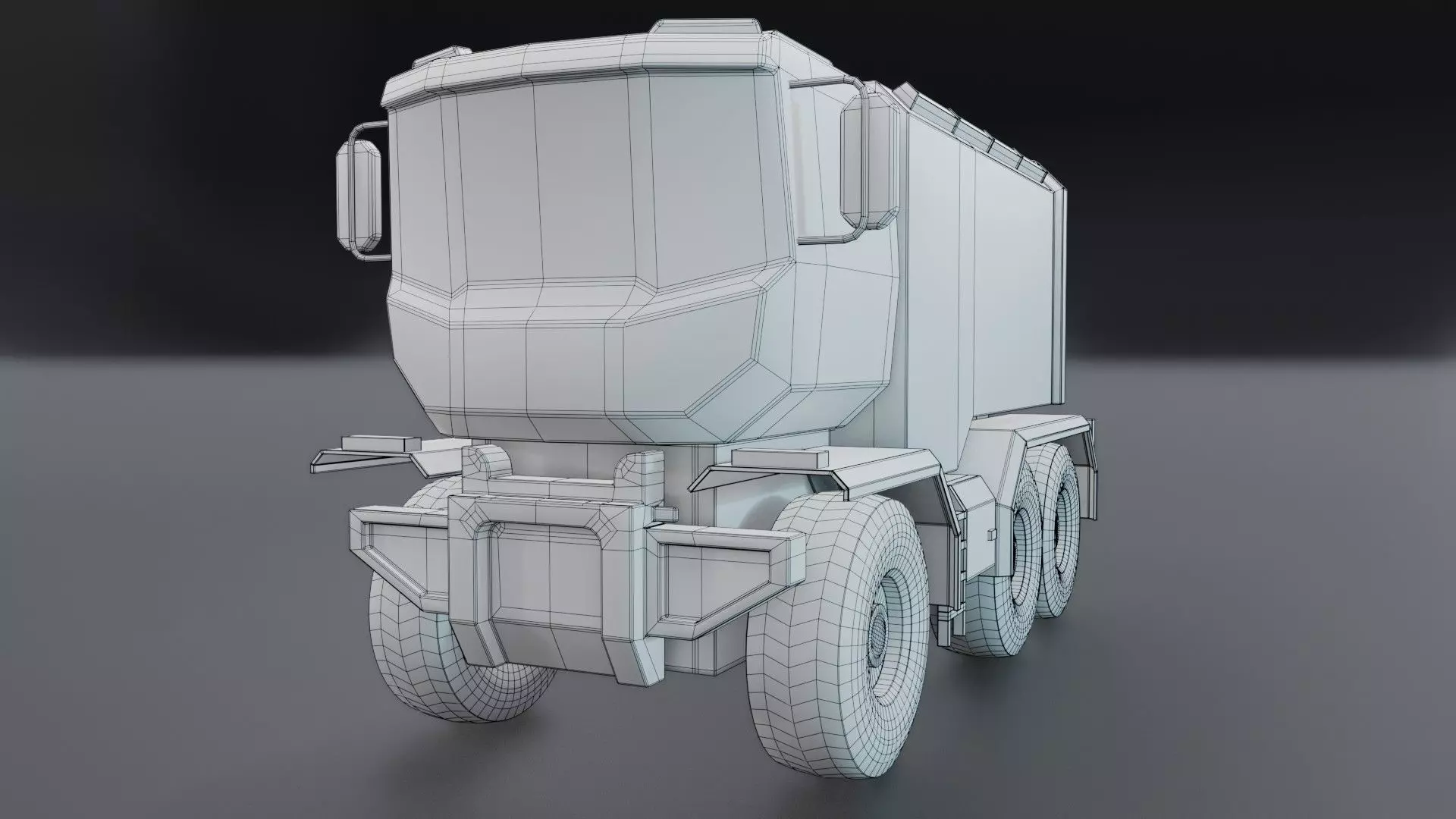 Sci-Fi Truck  - Game Ready - PBR Low-poly 3D model_46