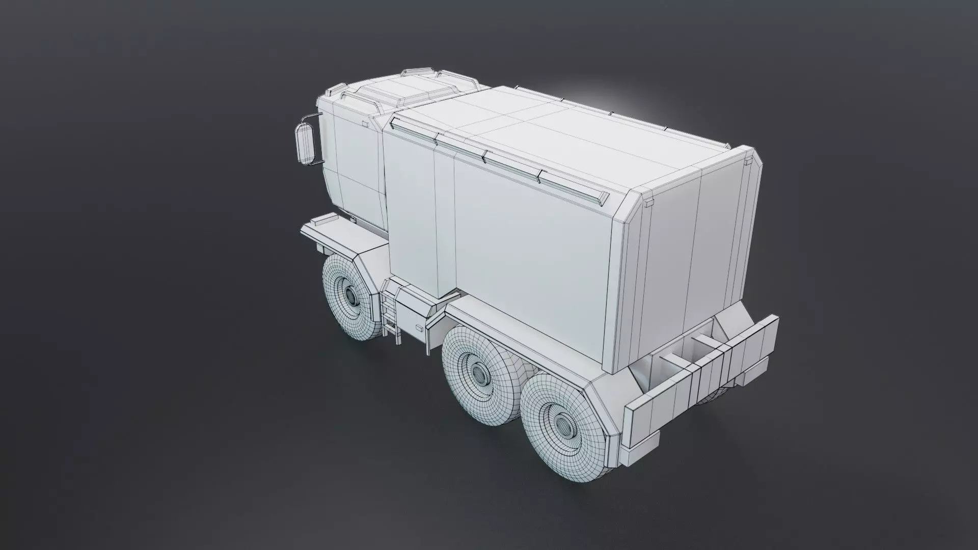 Sci-Fi Truck  - Game Ready - PBR Low-poly 3D model_53