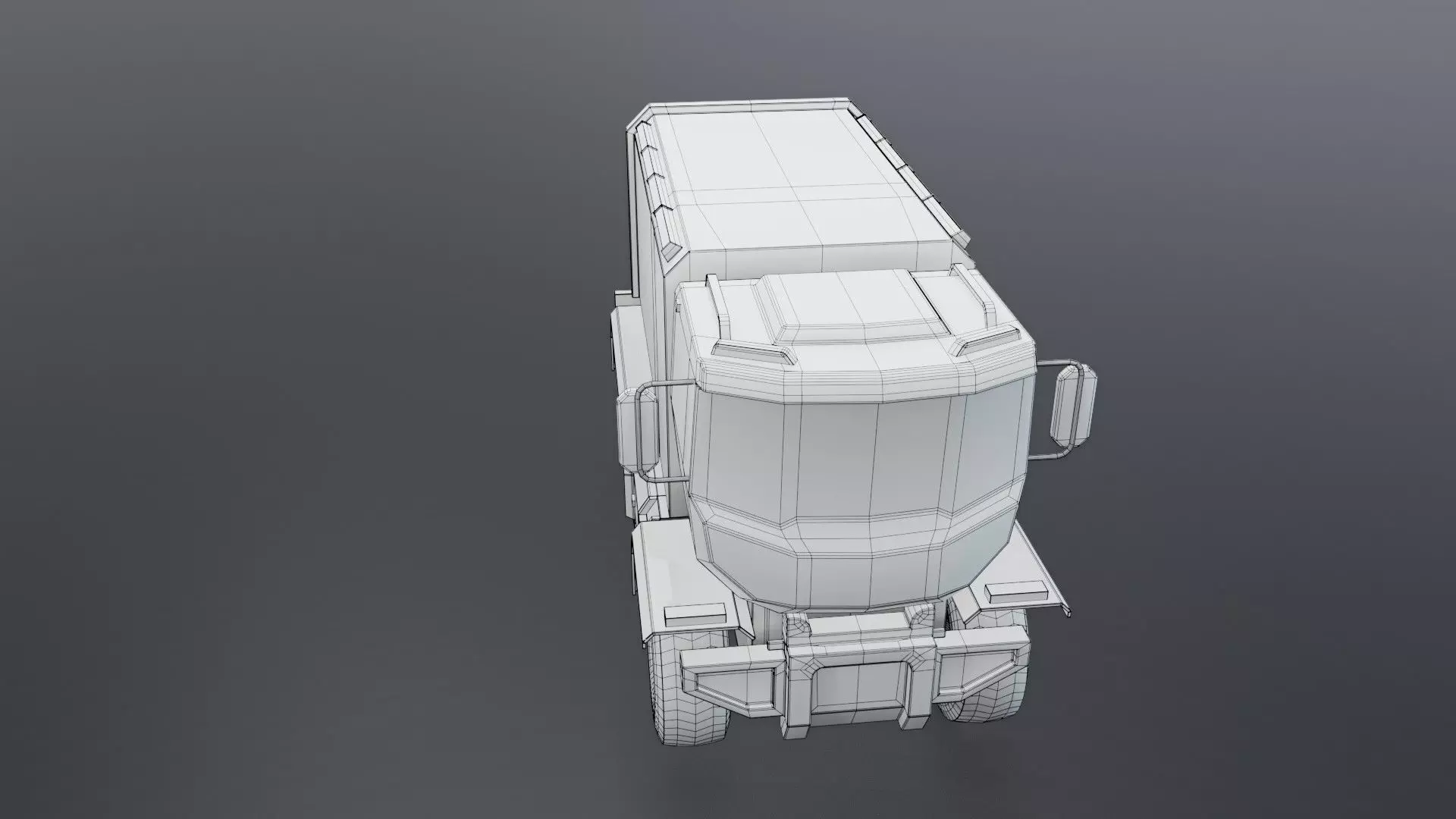Sci-Fi Truck  - Game Ready - PBR Low-poly 3D model_62