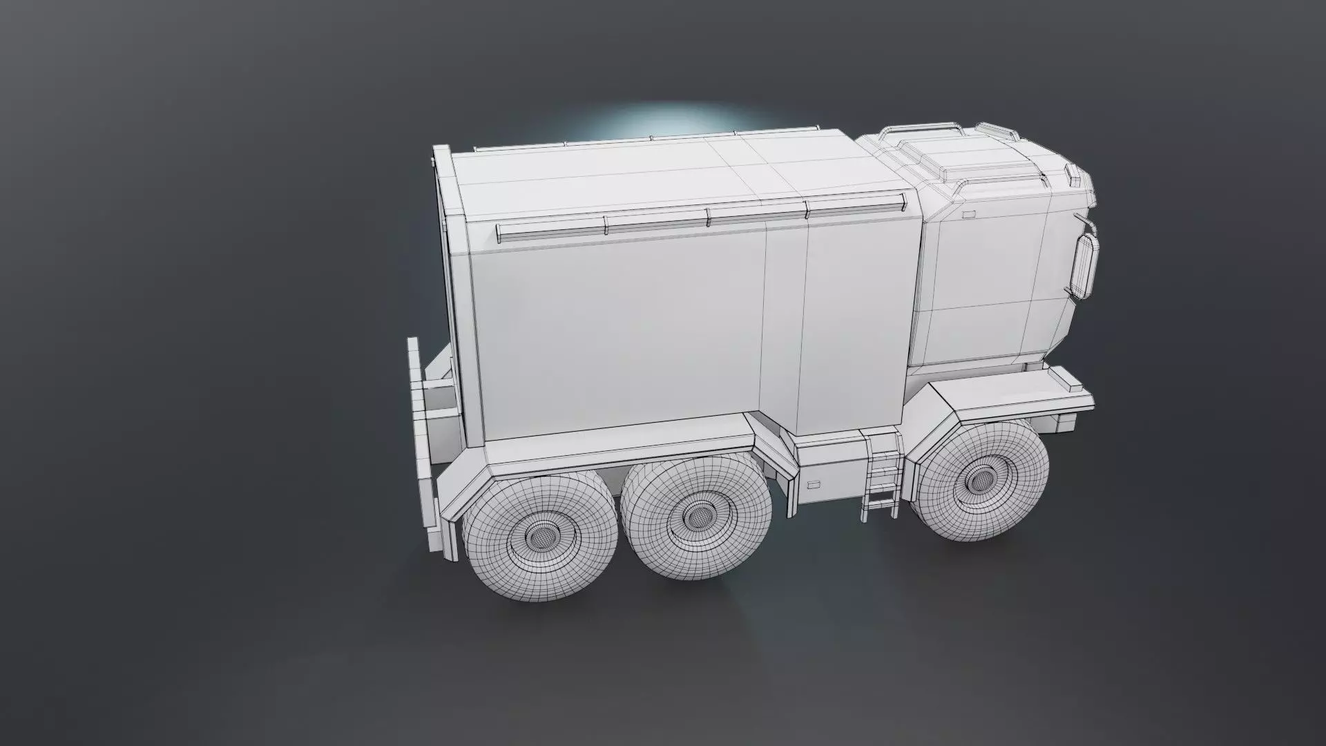 Sci-Fi Truck  - Game Ready - PBR Low-poly 3D model_58
