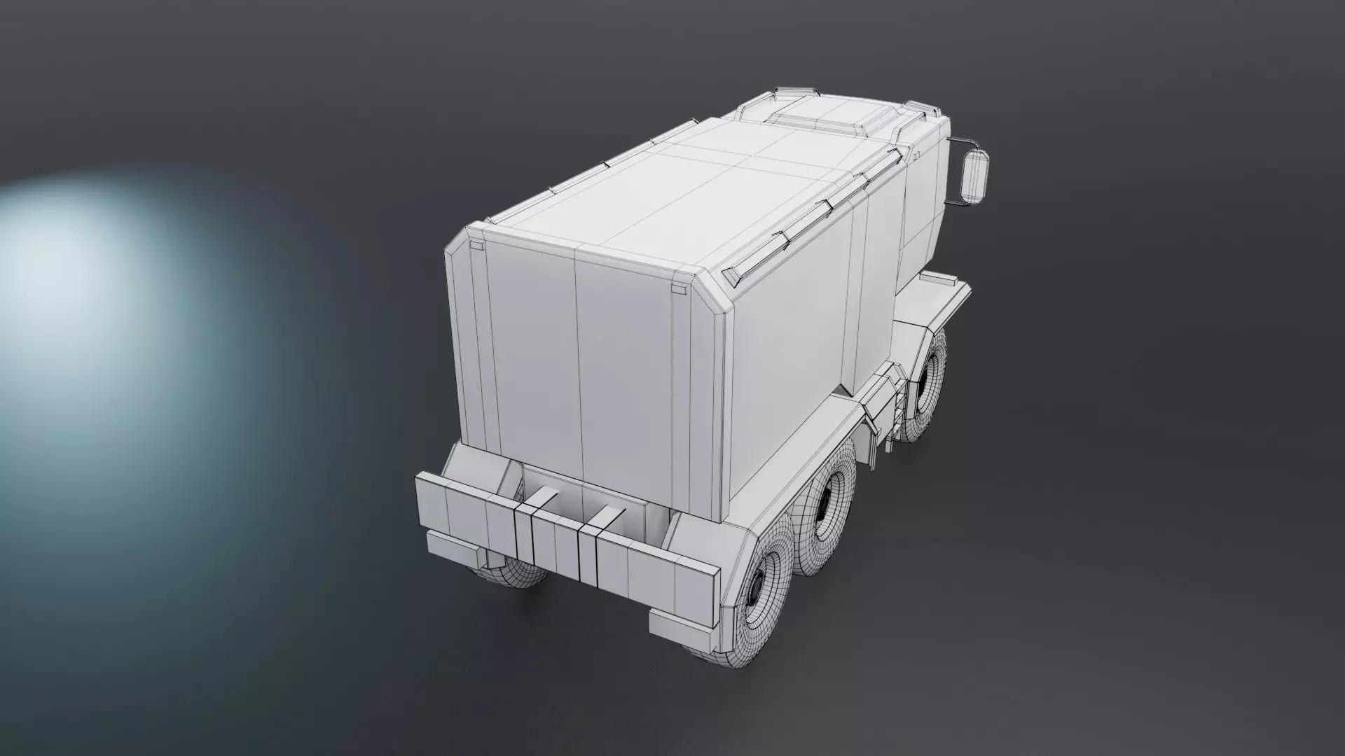 Sci-Fi Truck  - Game Ready - PBR Low-poly 3D model_56
