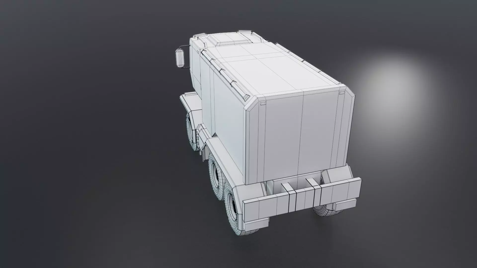 Sci-Fi Truck  - Game Ready - PBR Low-poly 3D model_54