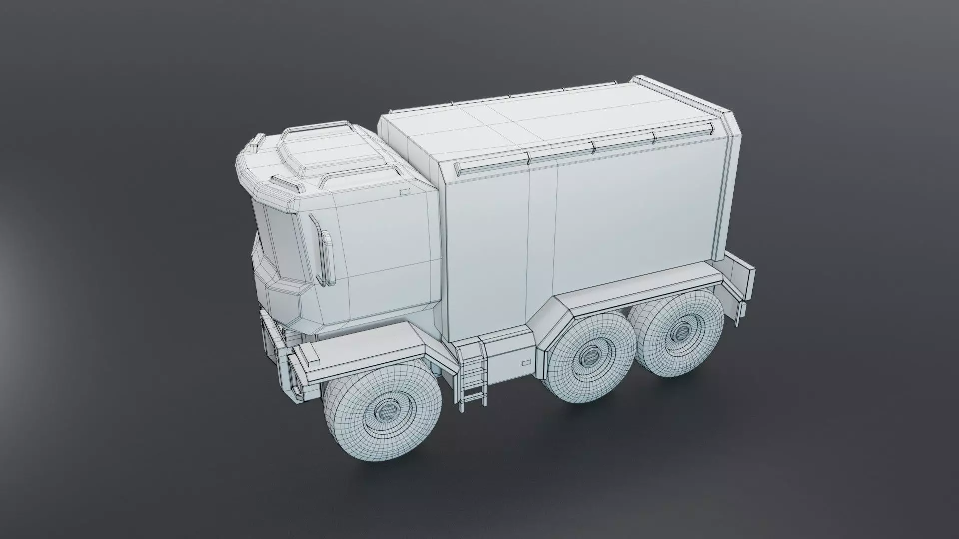 Sci-Fi Truck  - Game Ready - PBR Low-poly 3D model_50