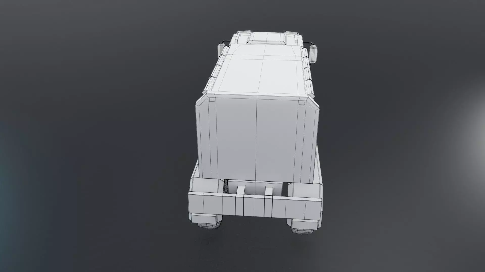 Sci-Fi Truck  - Game Ready - PBR Low-poly 3D model_55