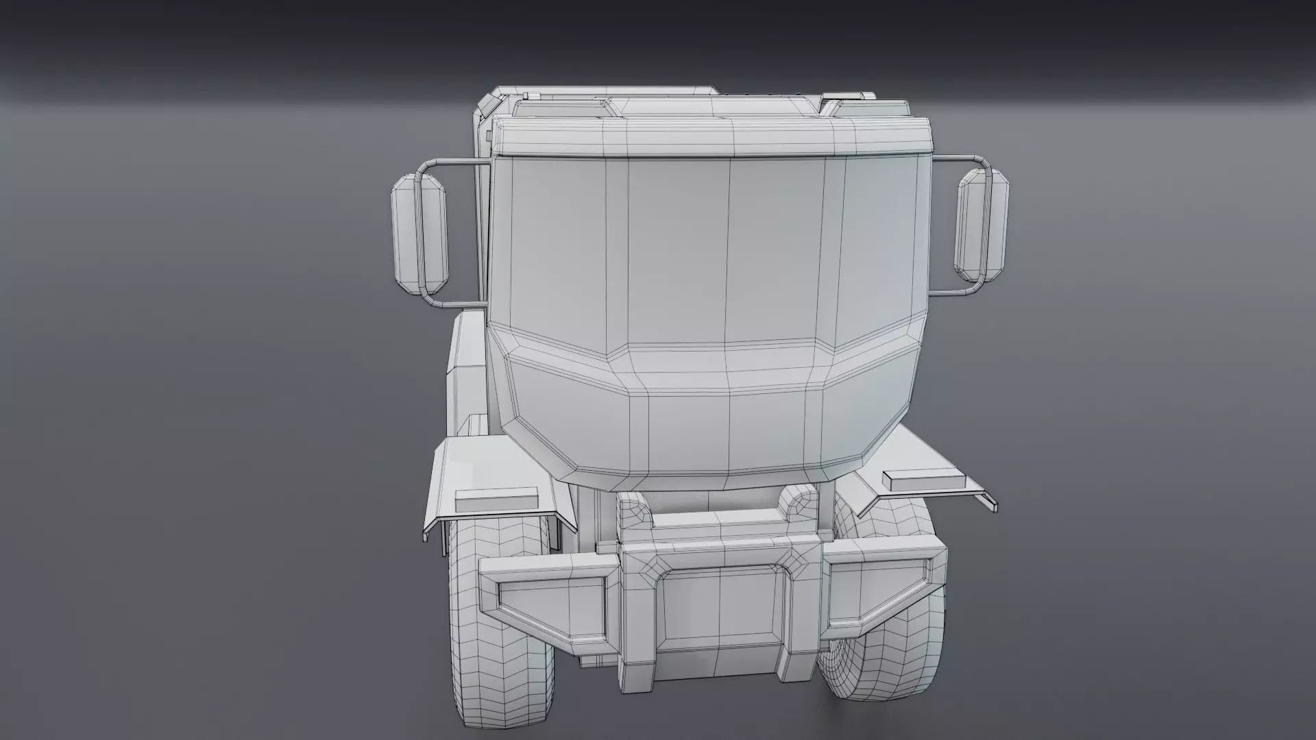 Sci-Fi Truck  - Game Ready - PBR Low-poly 3D model_44