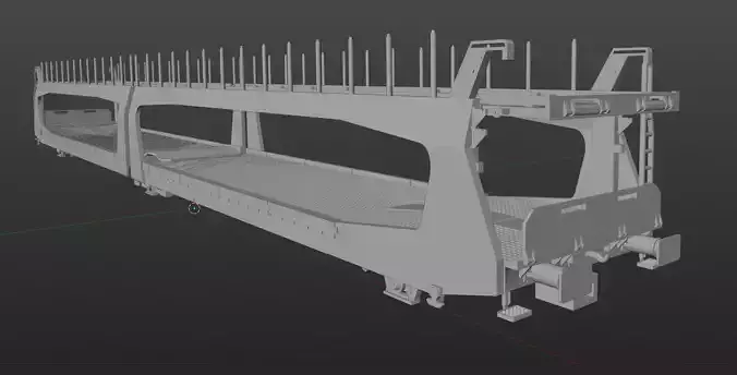 Pre supported H0 1-87 scale Laeks TA 370 SITFA freight car 3D print model 6