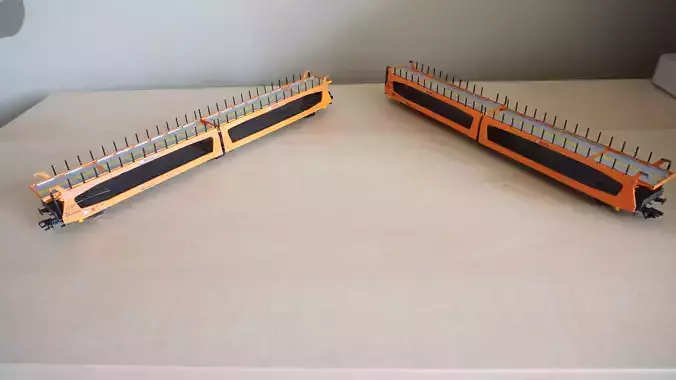 Pre supported H0 1-87 scale Laeks TA 370 SITFA freight car 3D print model 2