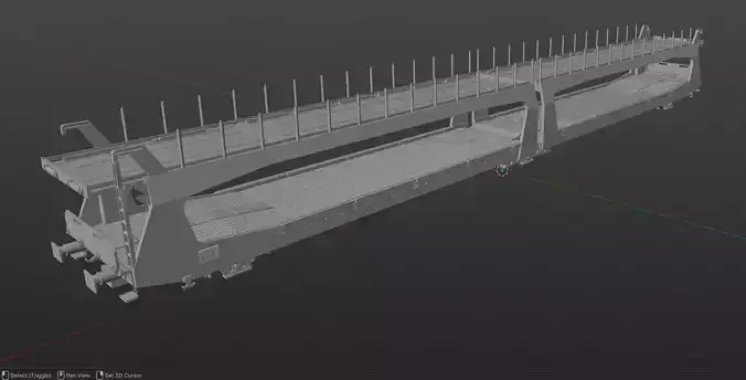 Pre supported H0 1-87 scale Laeks TA 370 SITFA freight car 3D print model 7