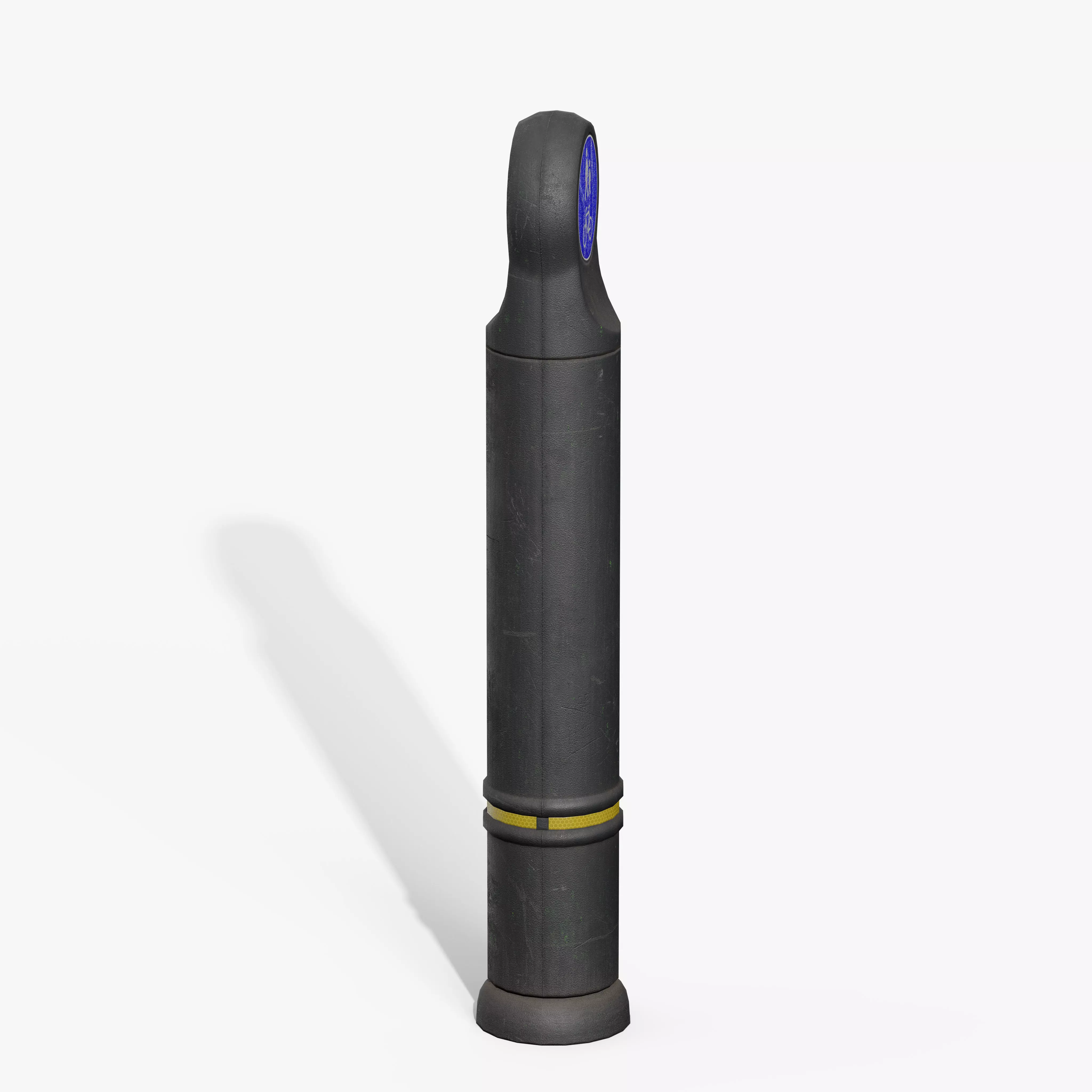 Traffic Bollard B Low-poly 3D model_3