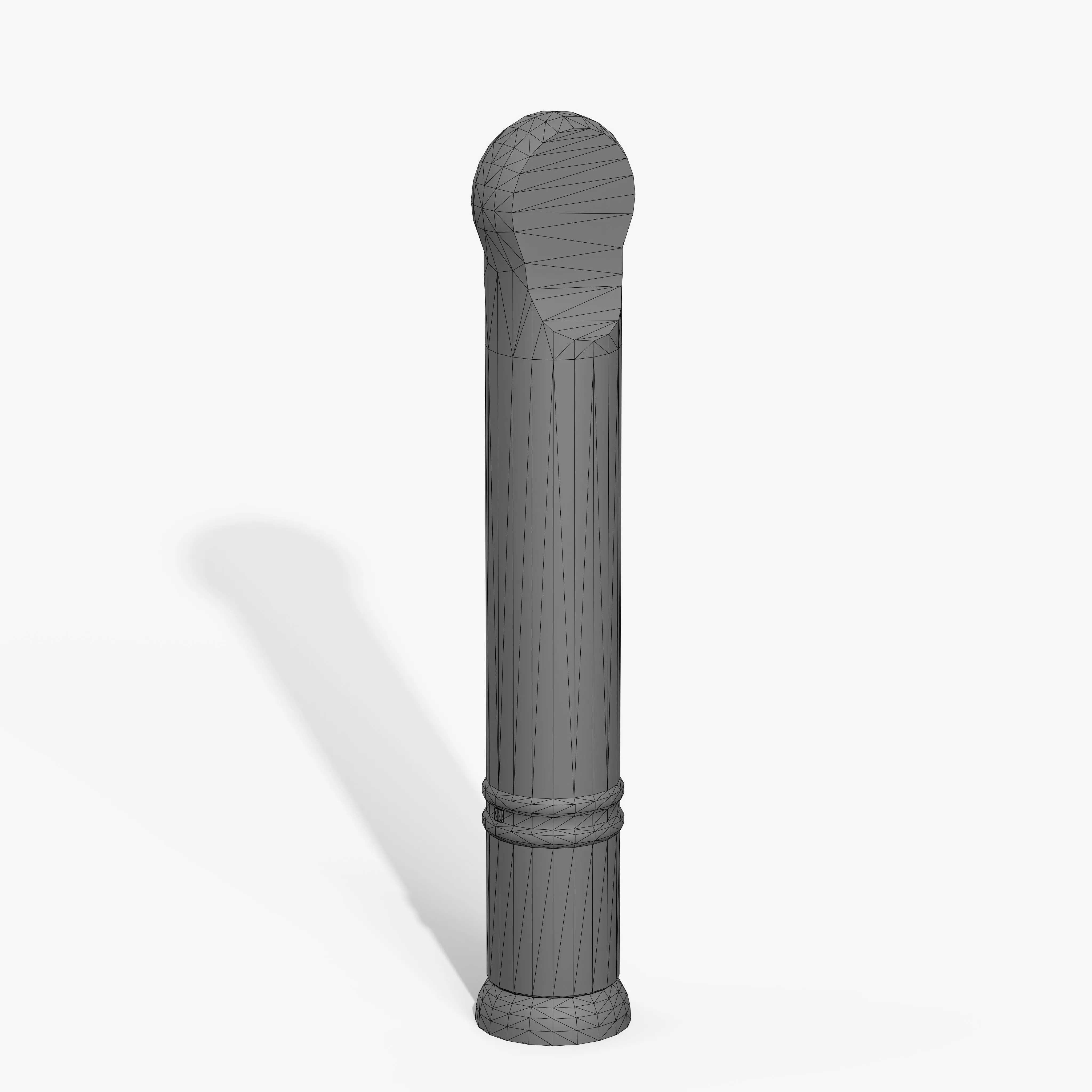 Traffic Bollard B Low-poly 3D model_10