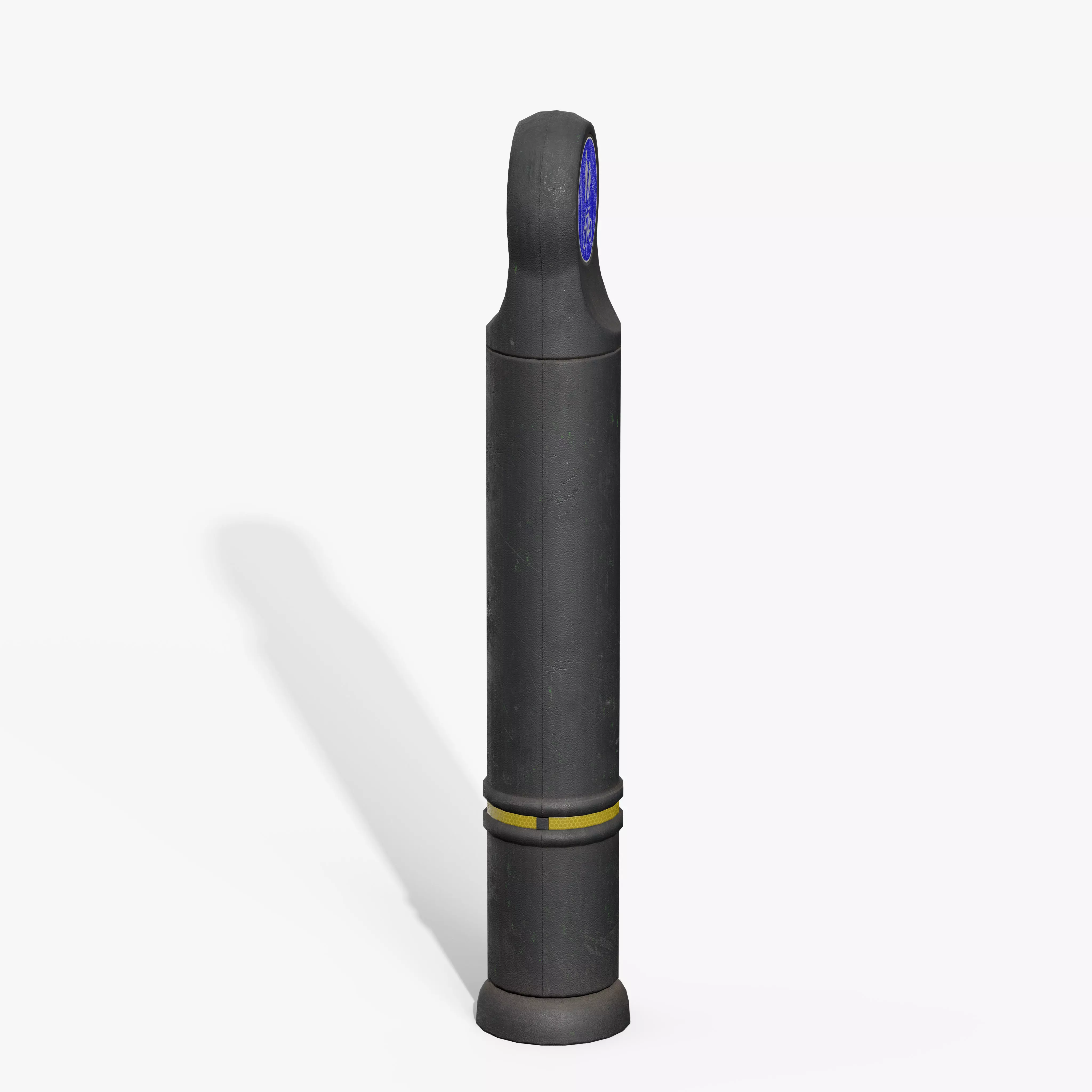 Traffic Bollard B Low-poly 3D model_7