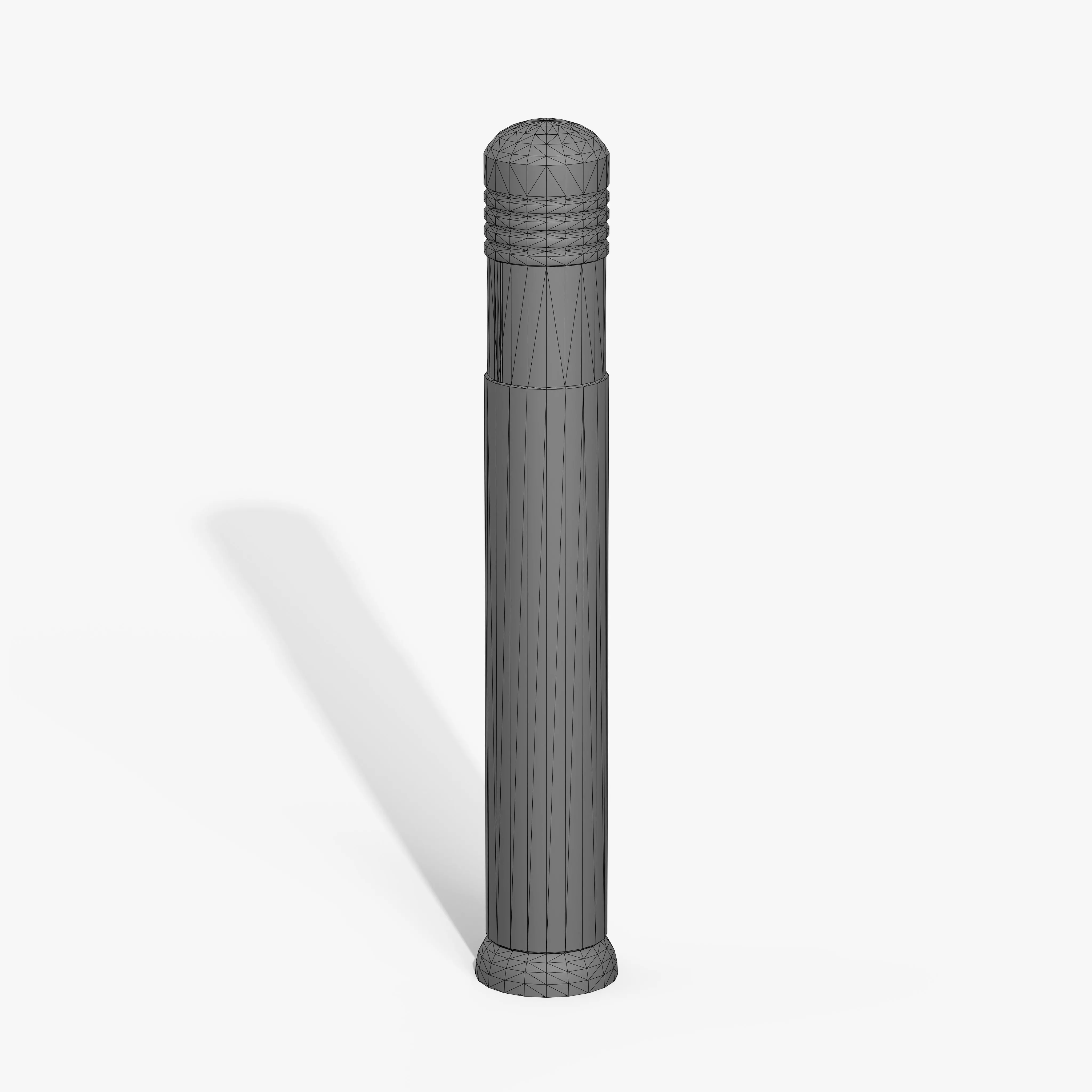 Traffic Bollard C Low-poly 3D model_10