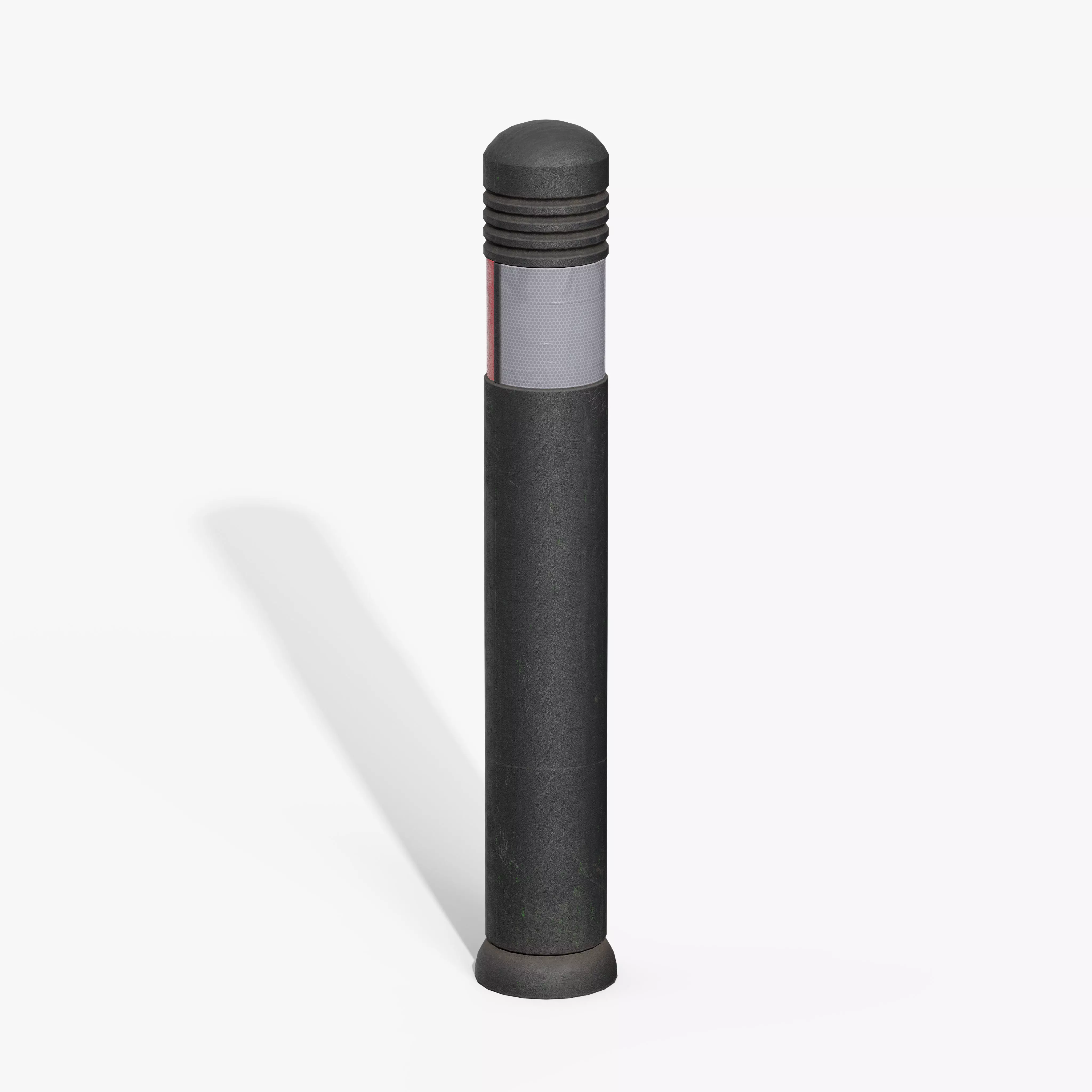 Traffic Bollard C Low-poly 3D model_5