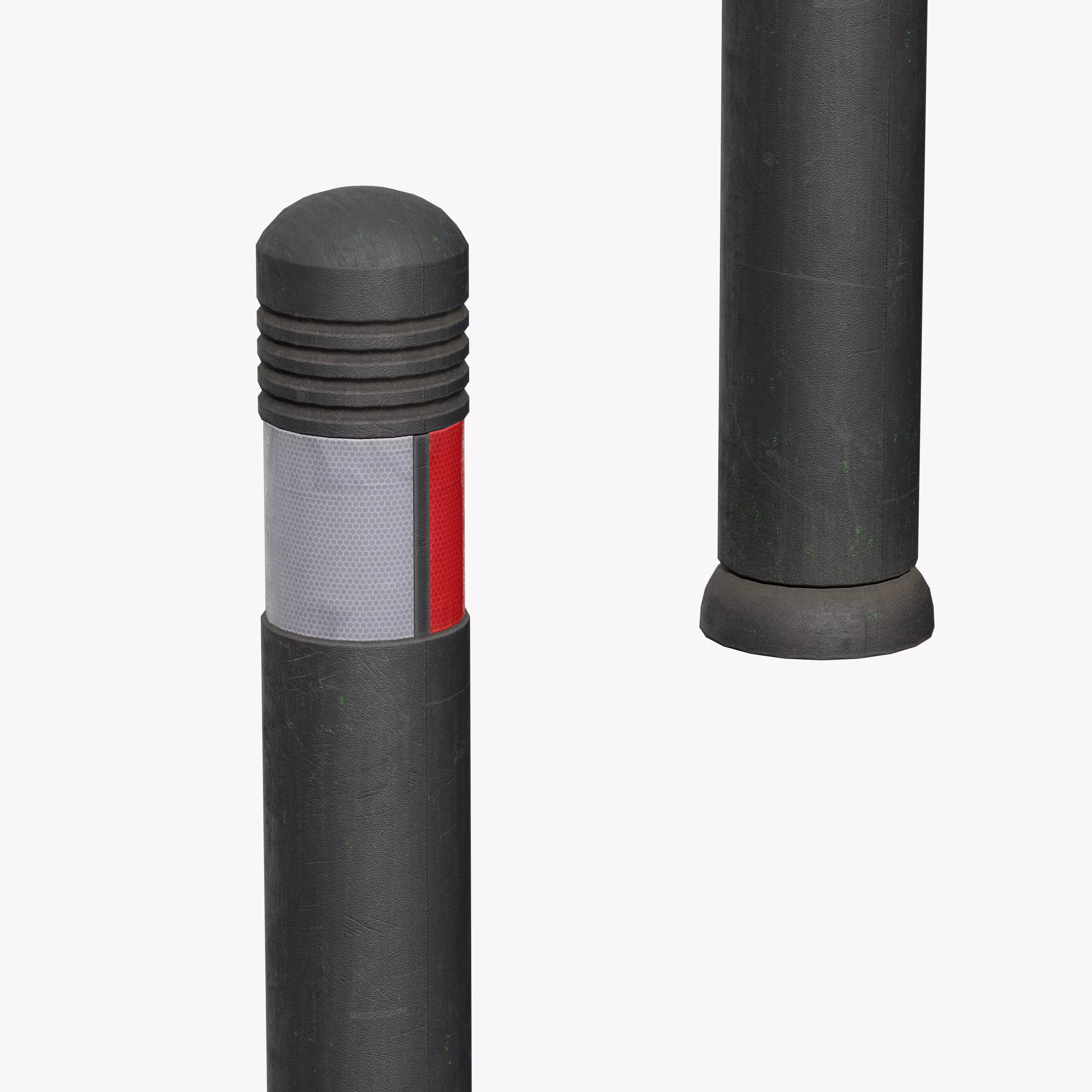 Traffic Bollard C Low-poly 3D model_9