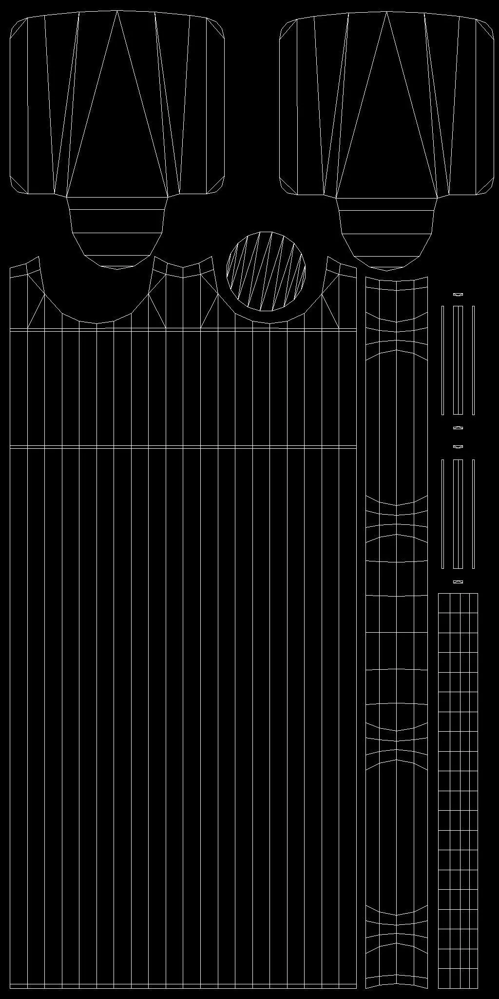 Traffic Bollard D Low-poly 3D model_13