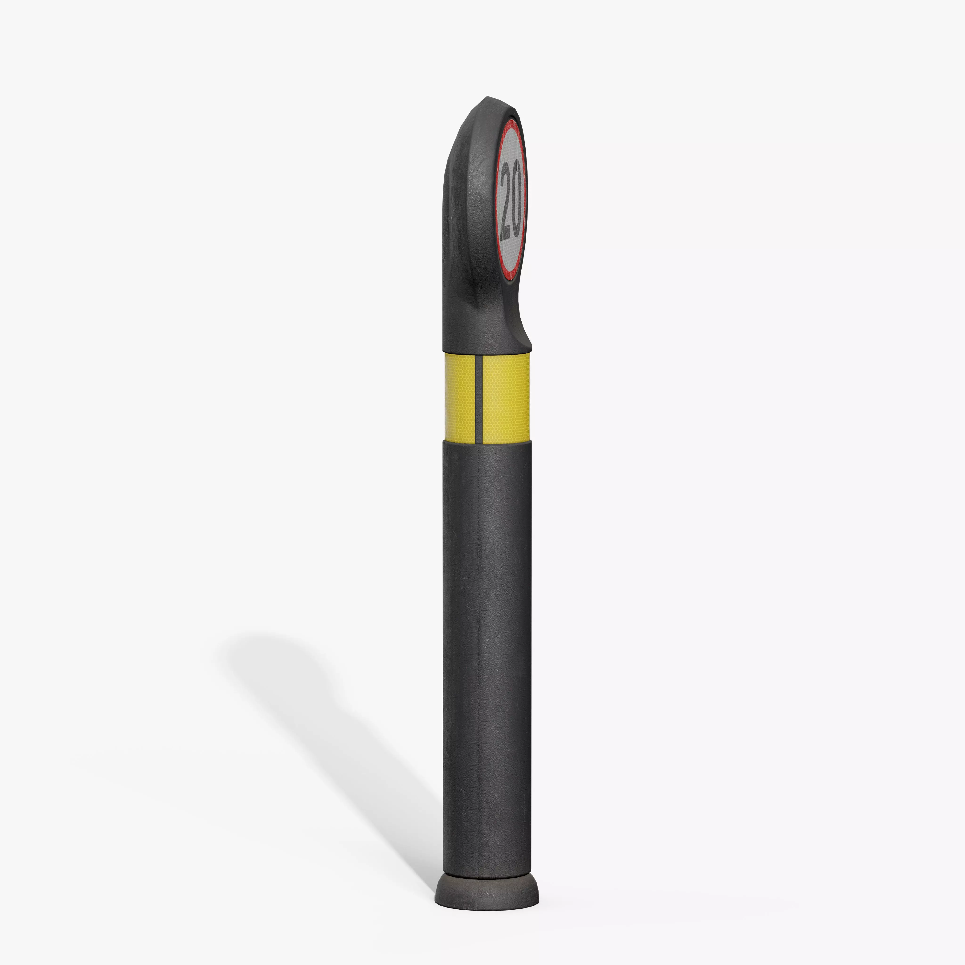 Traffic Bollard E Low-poly 3D model_3