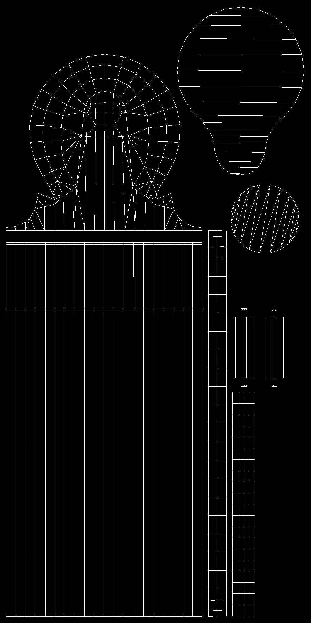 Traffic Bollard E Low-poly 3D model_14