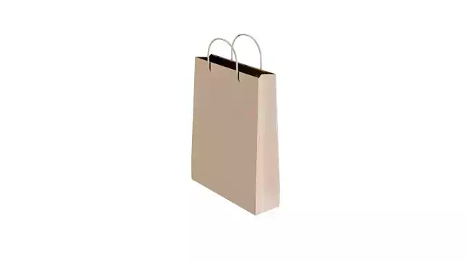 Realistic Shopping Bag  Paper