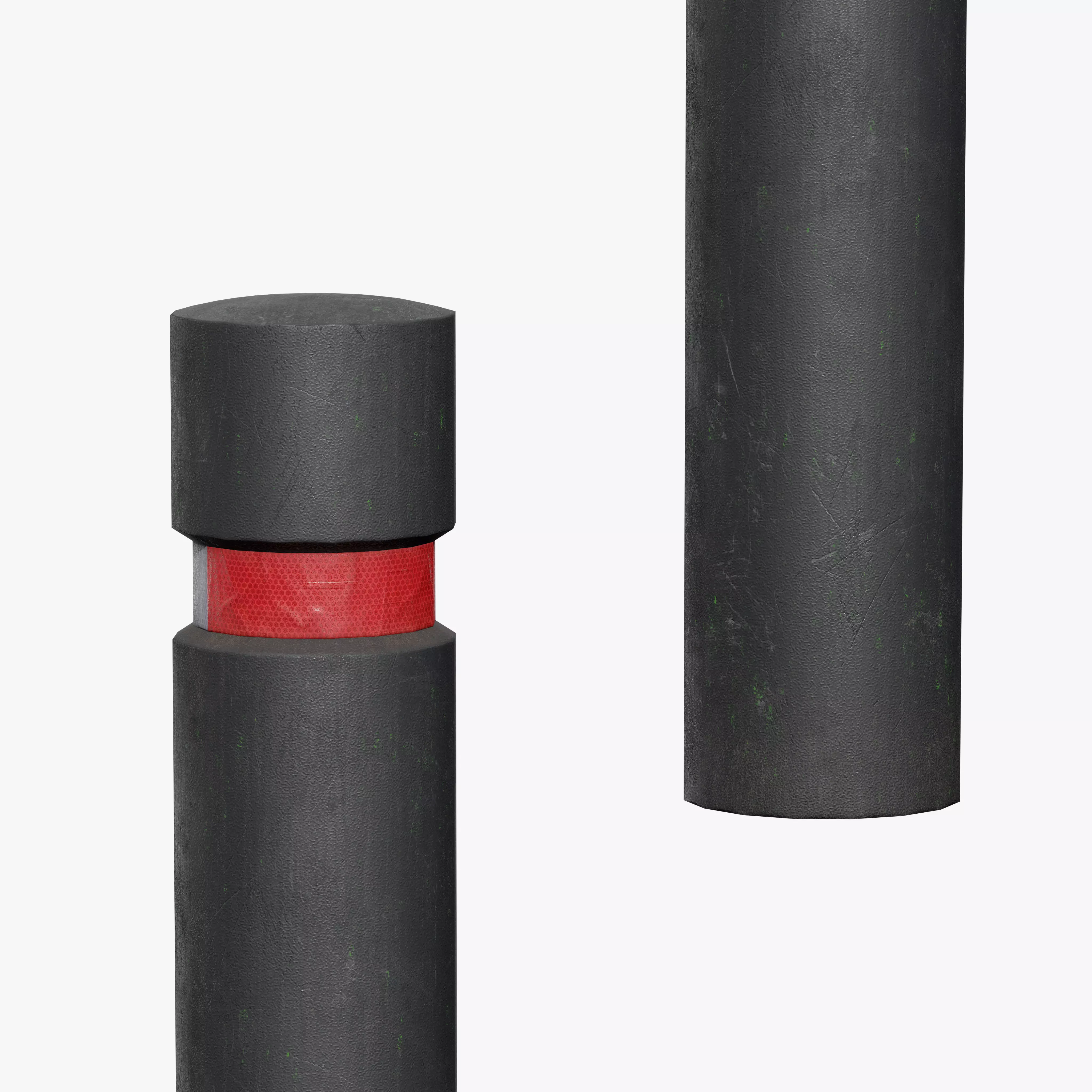 Traffic Bollard F Low-poly 3D model_9