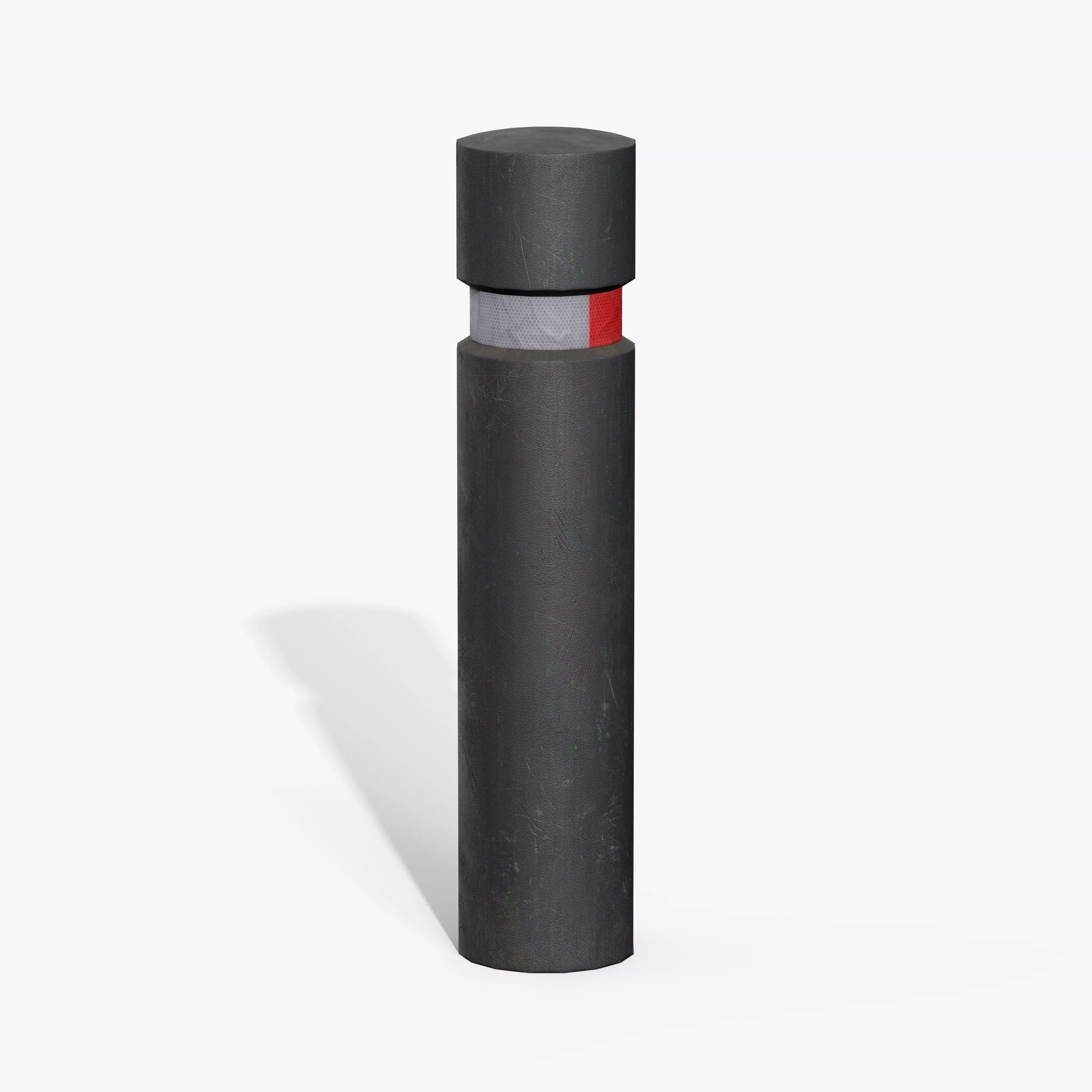 Traffic Bollard F Low-poly 3D model_3