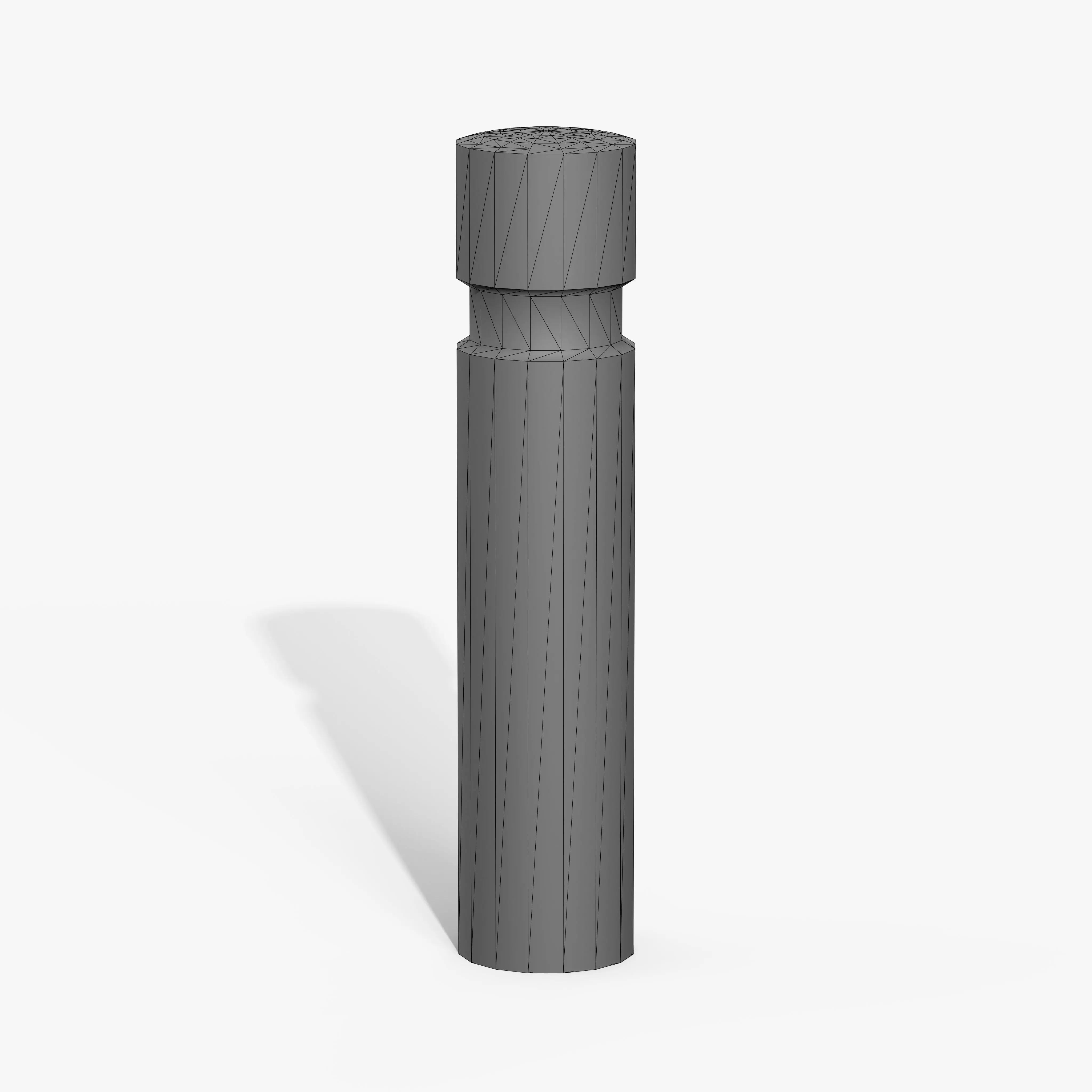 Traffic Bollard F Low-poly 3D model_10
