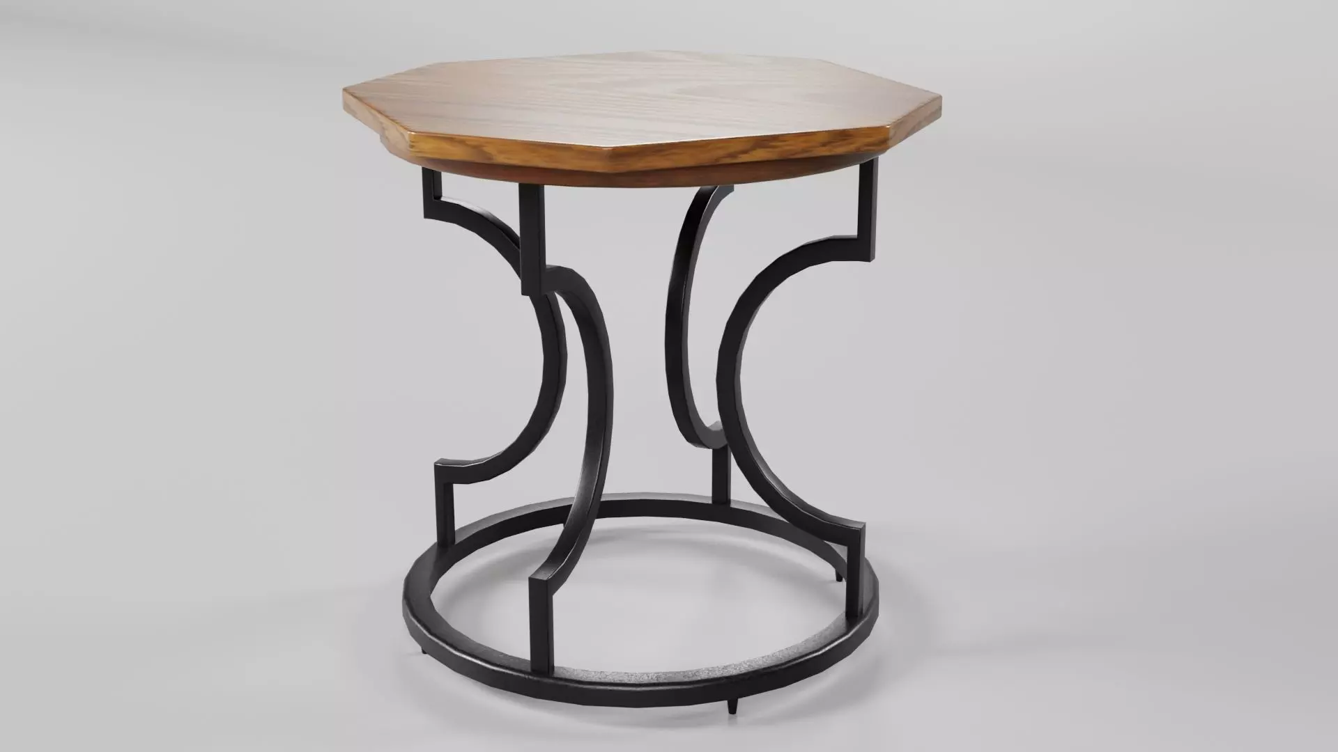 Octagon Table CG101 3D model_3
