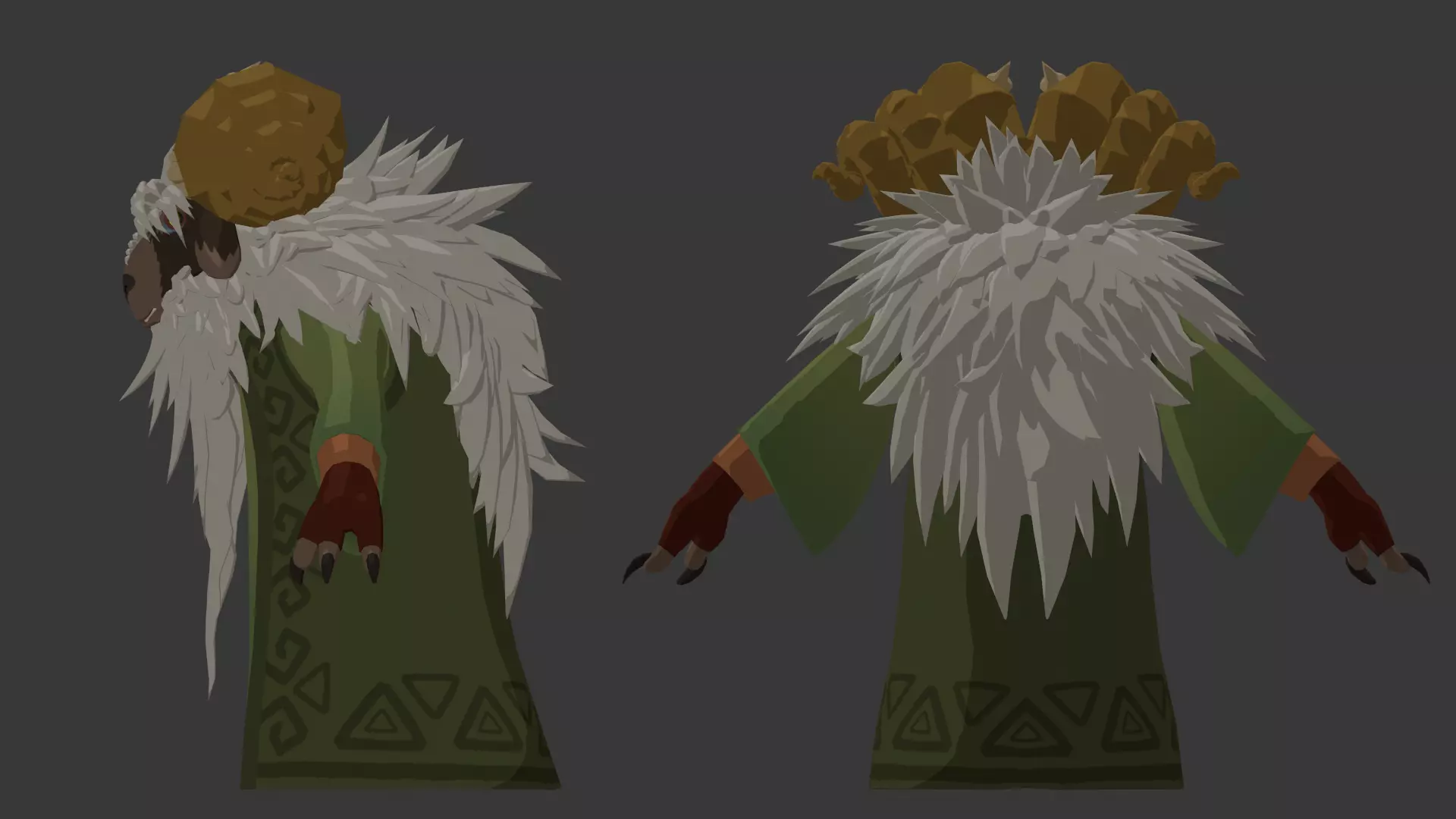 The Shepherd Free low-poly 3D model_3