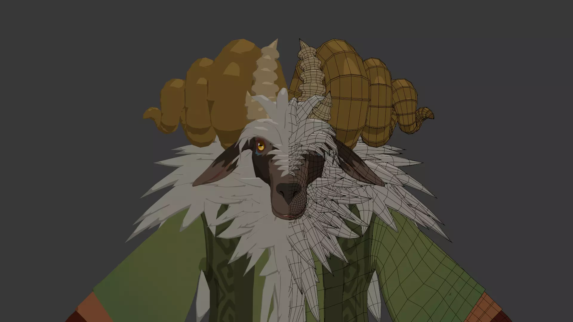 The Shepherd Free low-poly 3D model_1