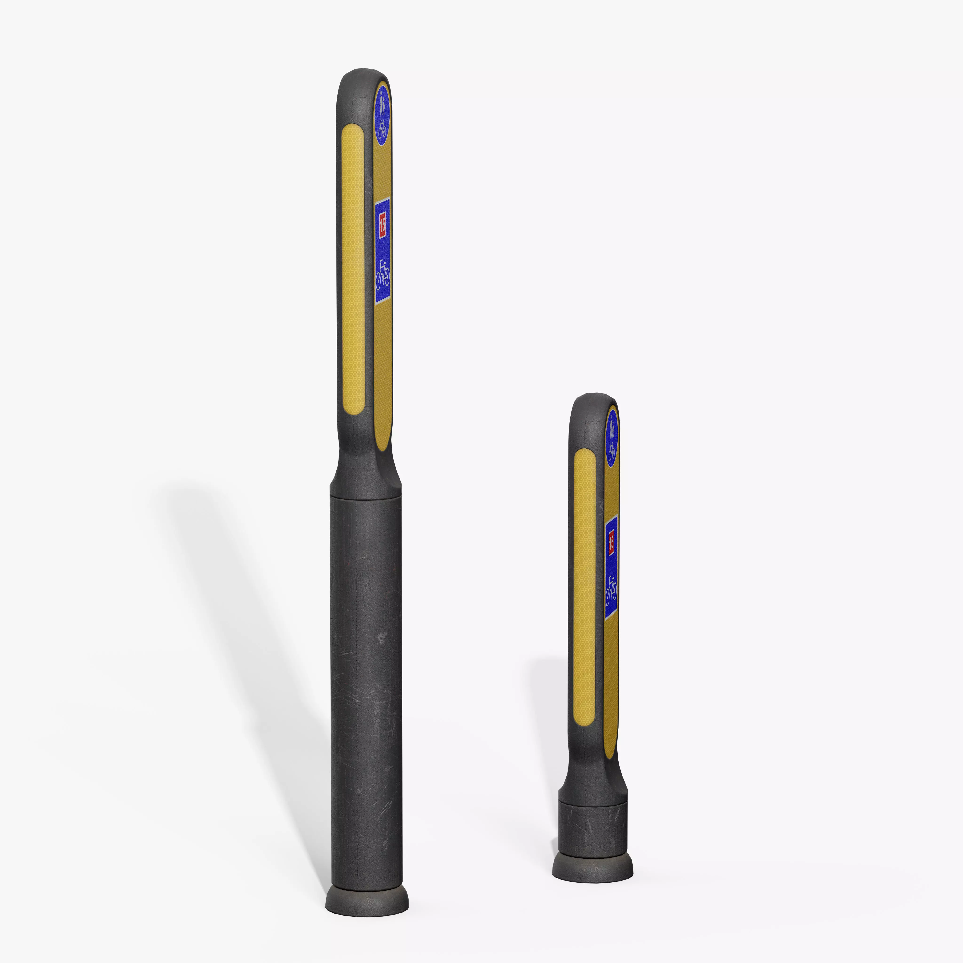 Traffic Bollard G Low-poly 3D model_6