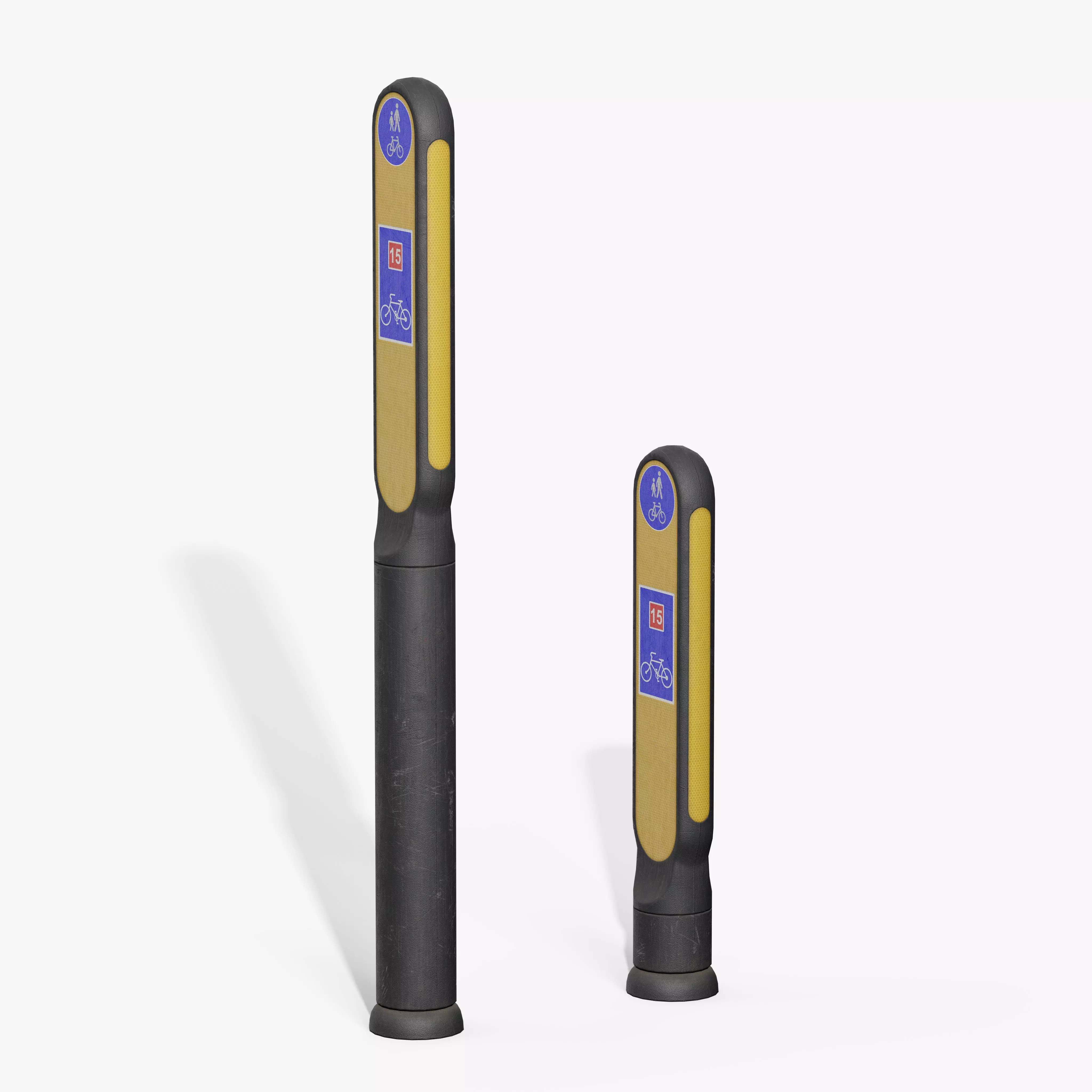 Traffic Bollard G Low-poly 3D model_7