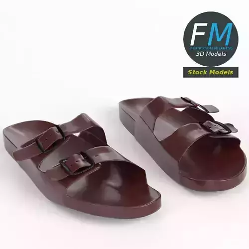 Sandals 2 pair of with buckles