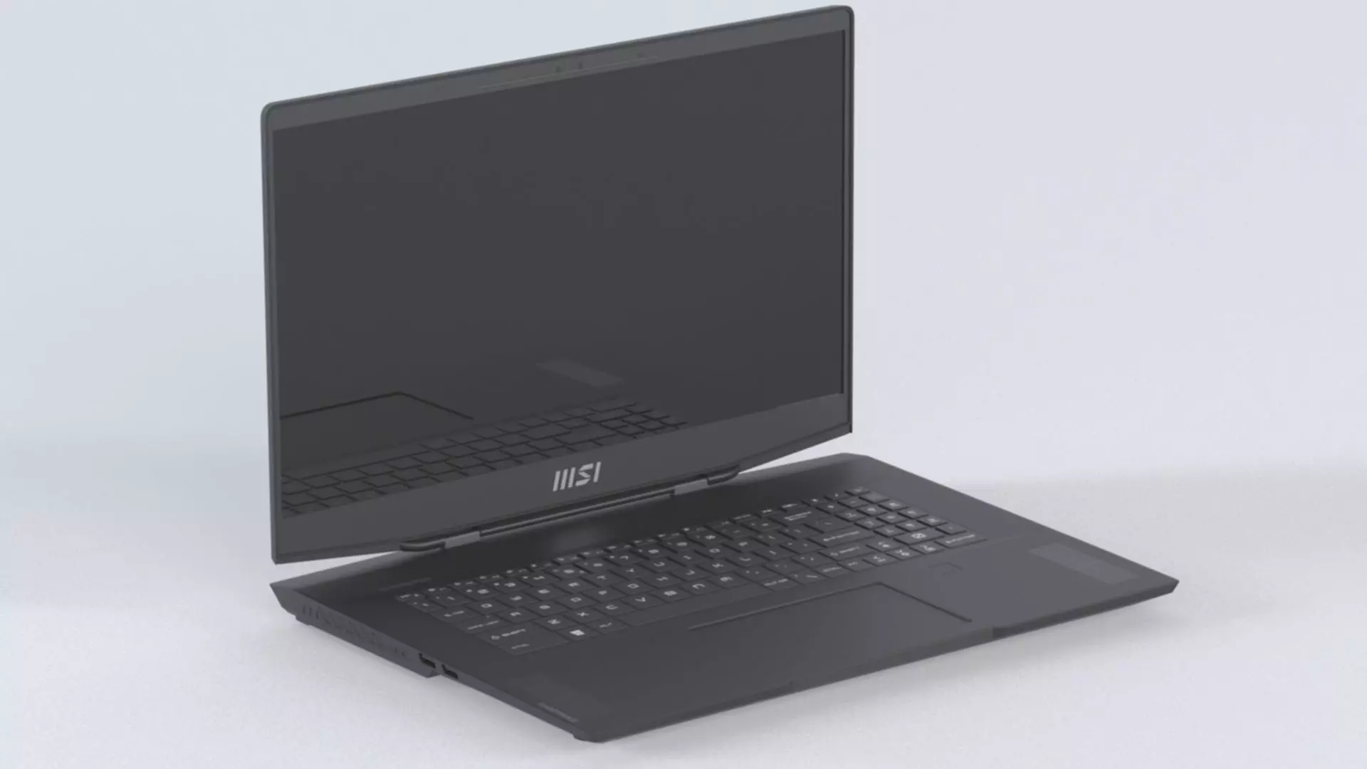 Laptop MSI Stealth GS77 12UH 075VN Low-poly 3D model_3