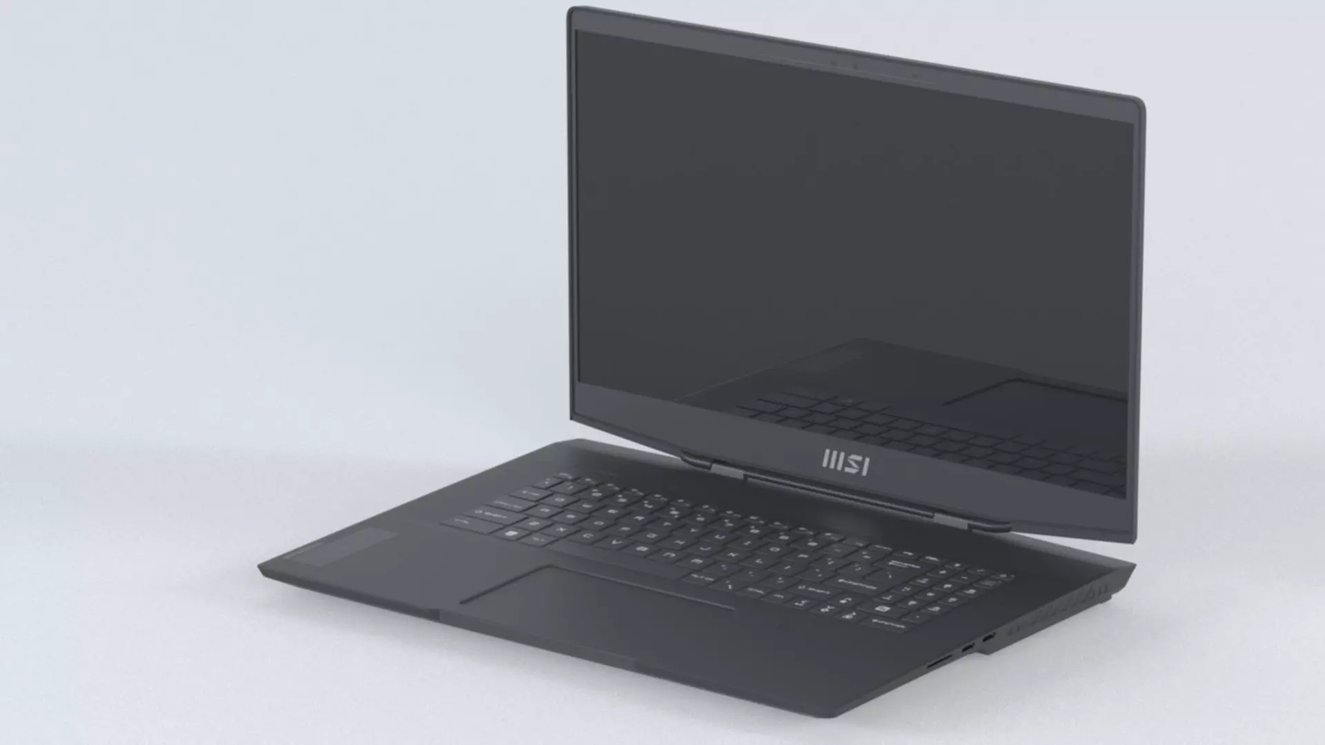 Laptop MSI Stealth GS77 12UH 075VN Low-poly 3D model_12