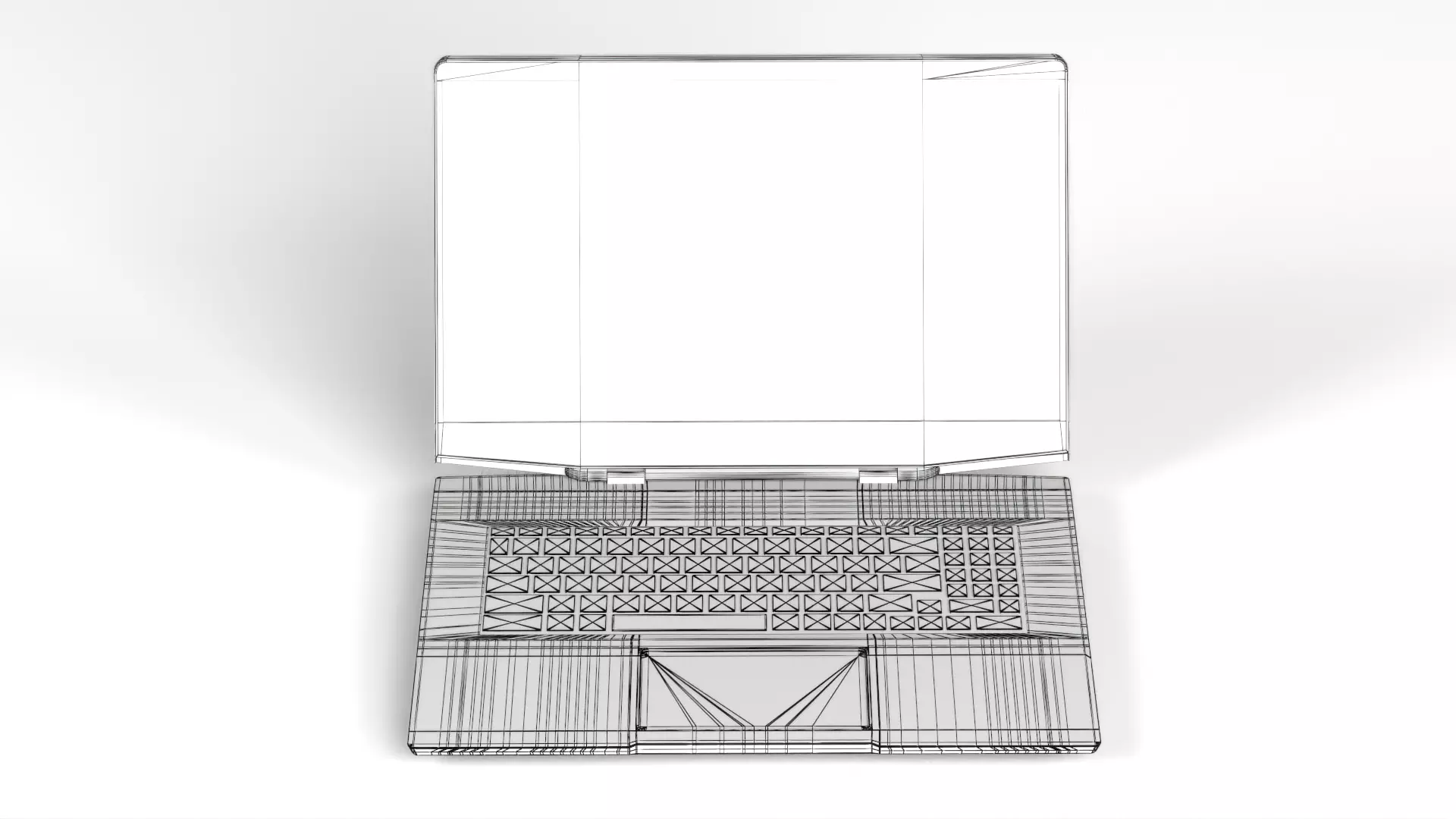 Laptop MSI Stealth GS77 12UH 075VN Low-poly 3D model_32