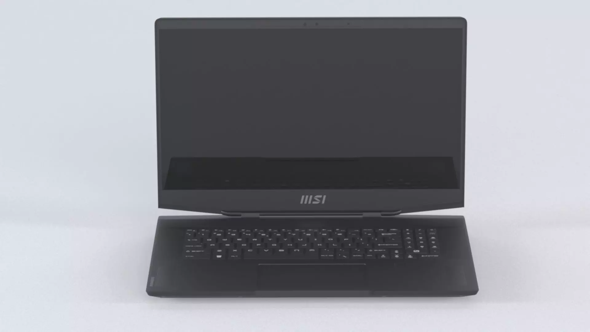 Laptop MSI Stealth GS77 12UH 075VN Low-poly 3D model_0