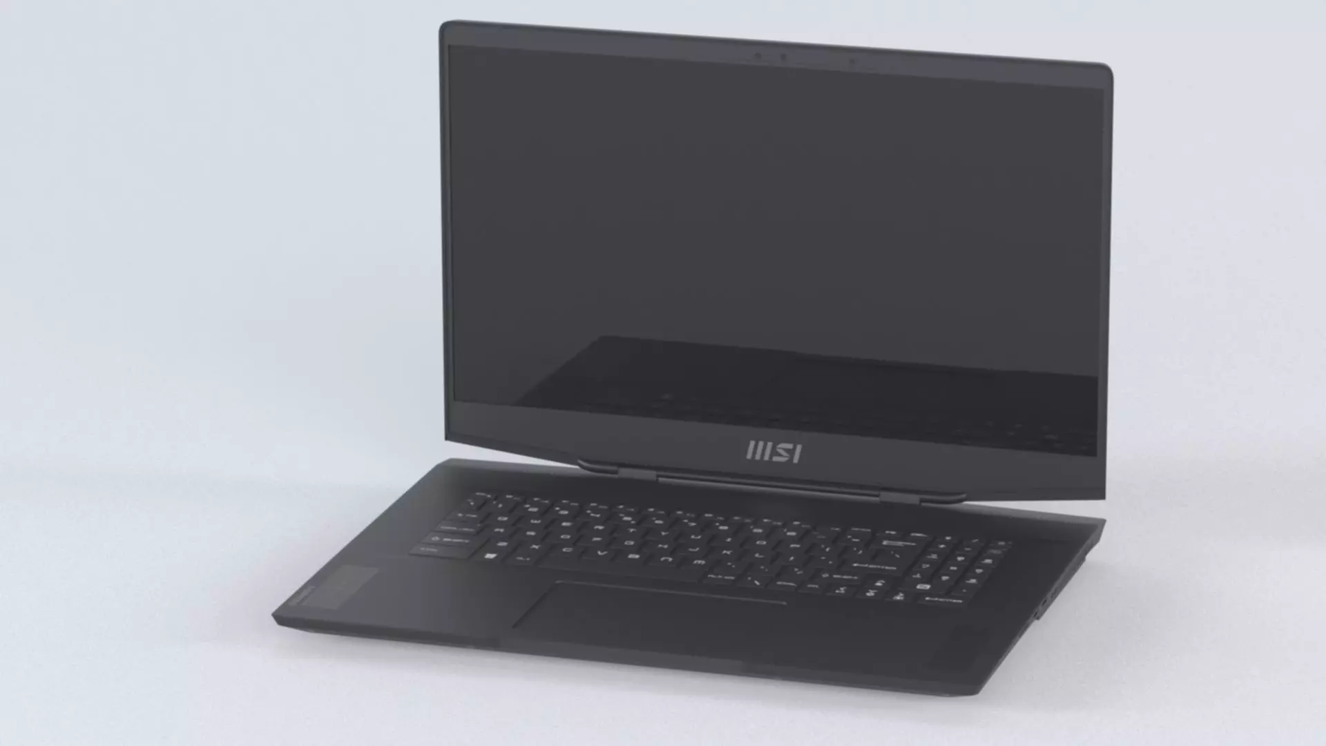 Laptop MSI Stealth GS77 12UH 075VN Low-poly 3D model_13