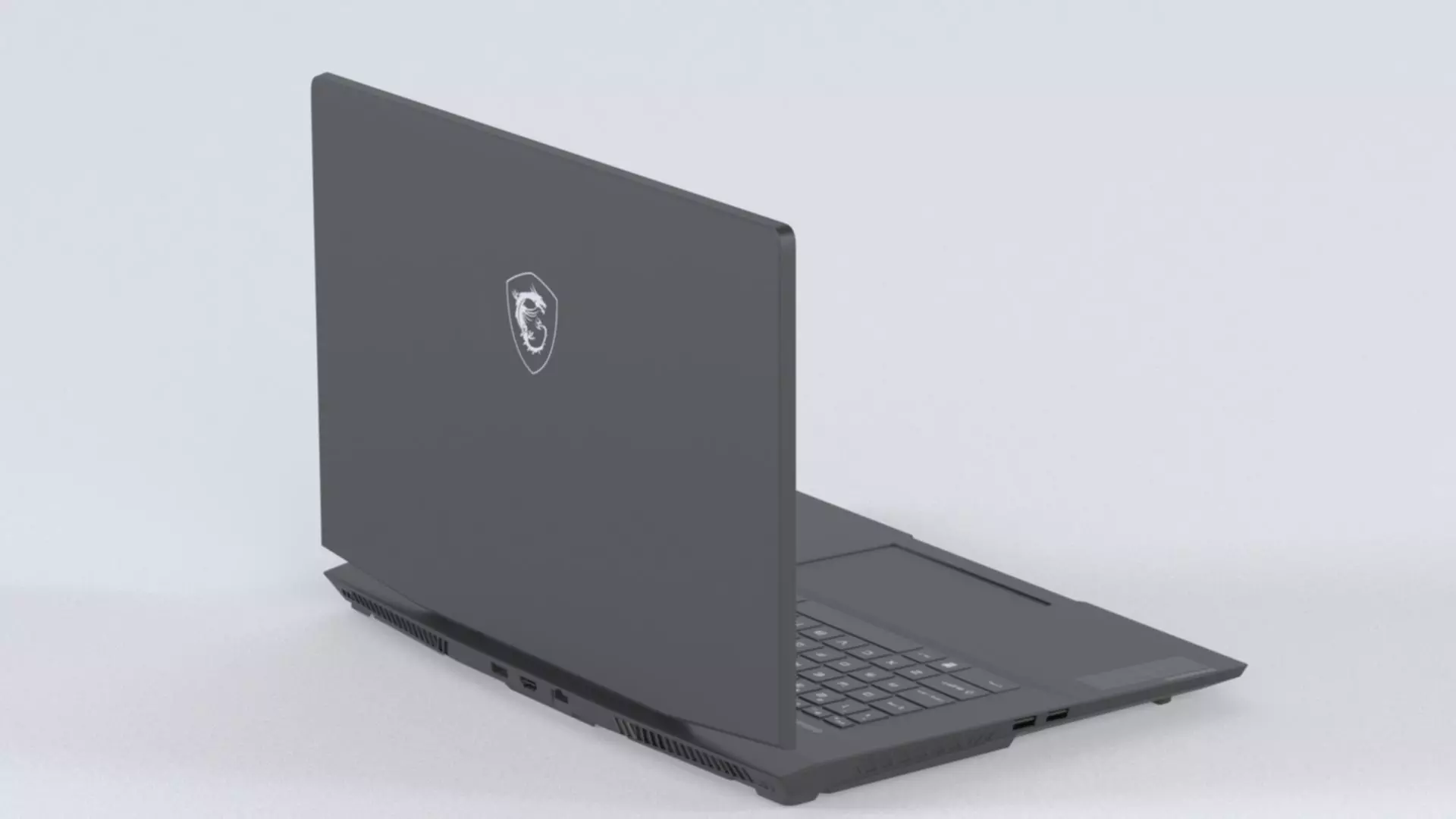 Laptop MSI Stealth GS77 12UH 075VN Low-poly 3D model_6