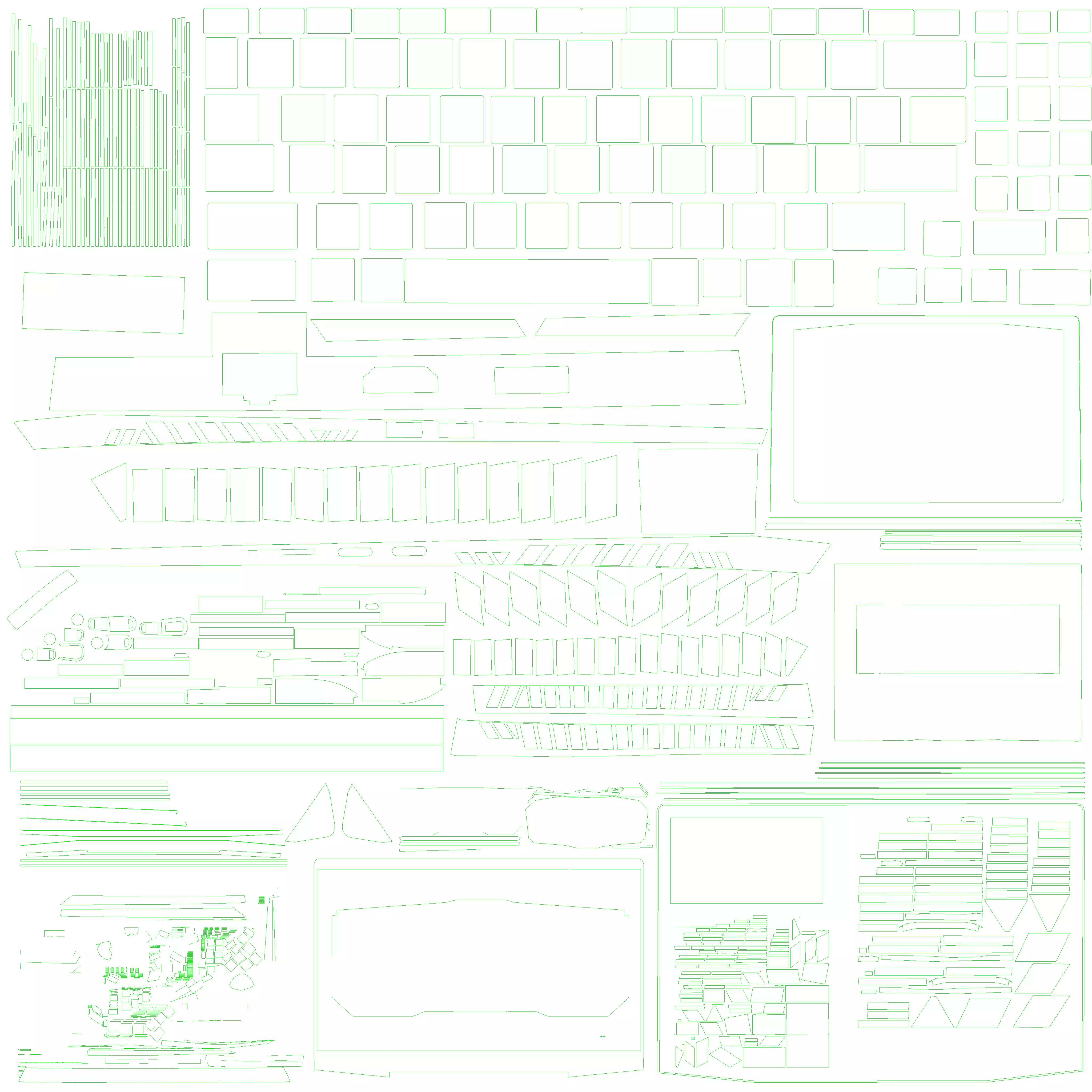 Laptop MSI Stealth GS77 12UH 075VN Low-poly 3D model_16