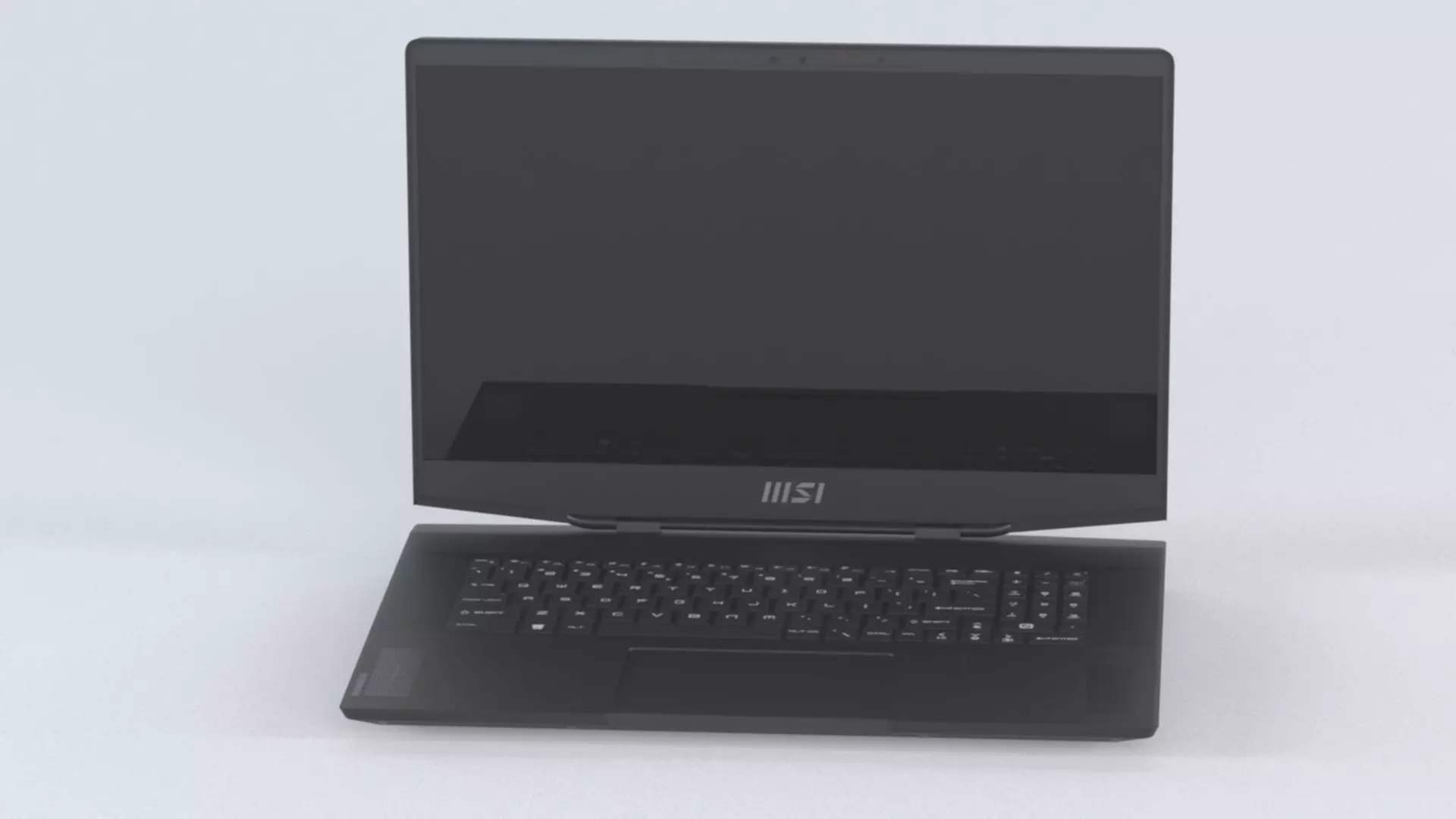 Laptop MSI Stealth GS77 12UH 075VN Low-poly 3D model_14