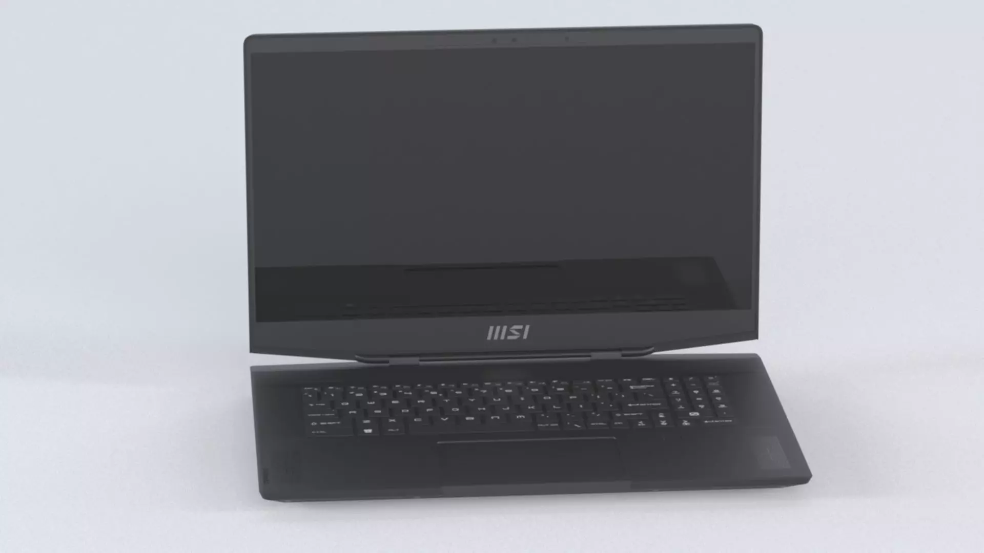 Laptop MSI Stealth GS77 12UH 075VN Low-poly 3D model_1
