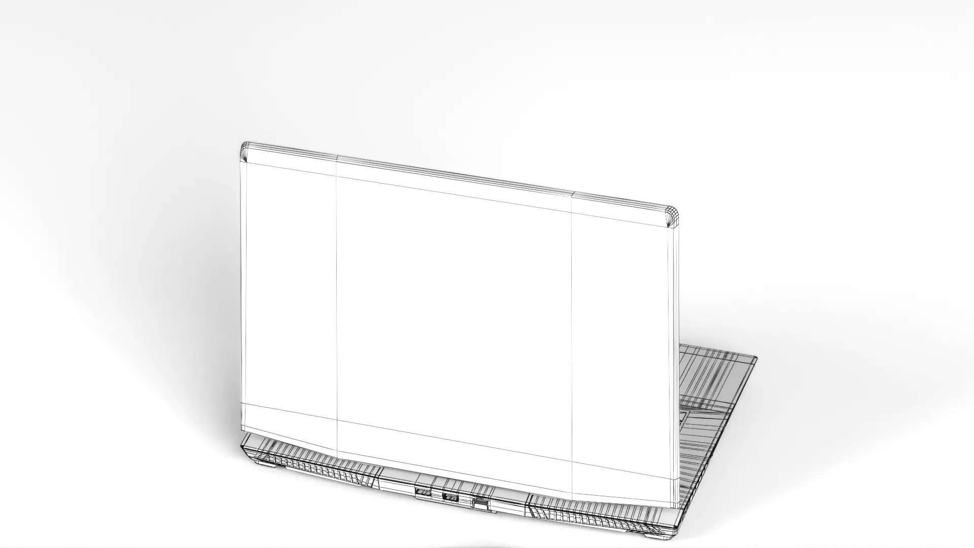 Laptop MSI Stealth GS77 12UH 075VN Low-poly 3D model_24