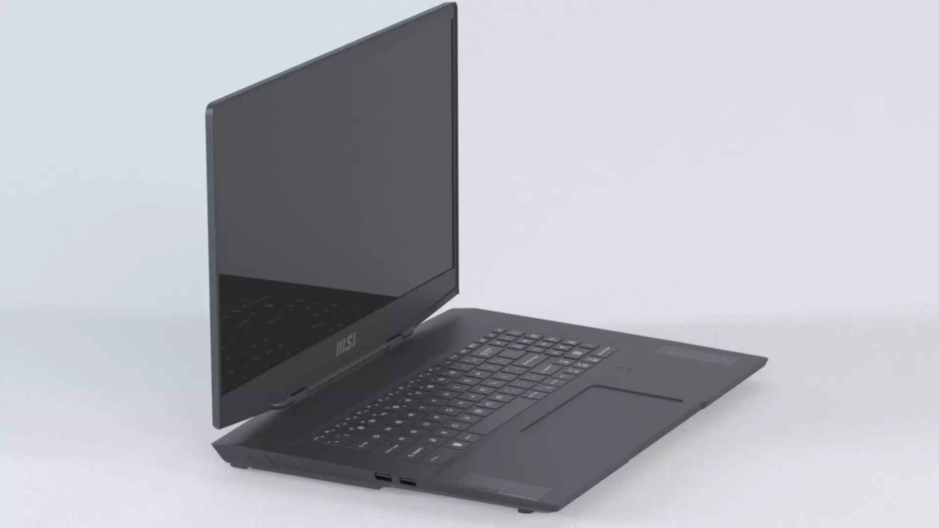 Laptop MSI Stealth GS77 12UH 075VN Low-poly 3D model_4