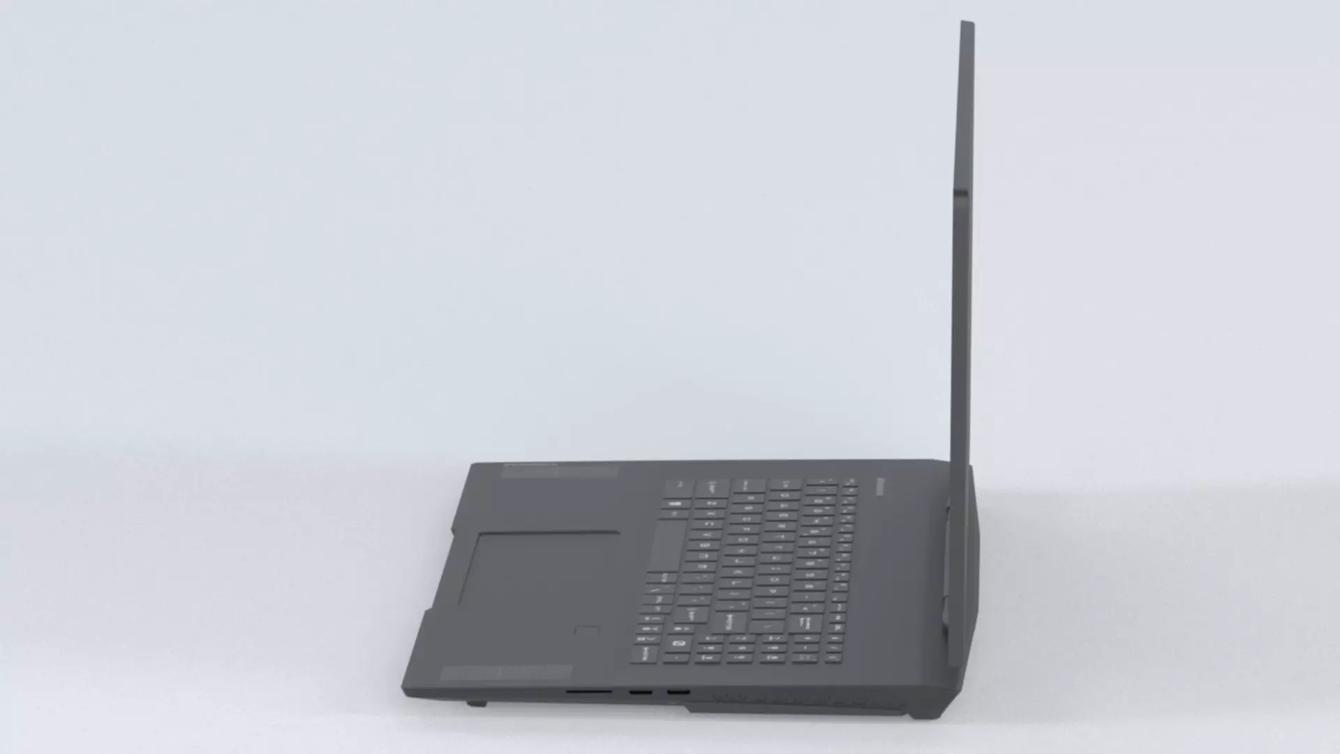 Laptop MSI Stealth GS77 12UH 075VN Low-poly 3D model_10