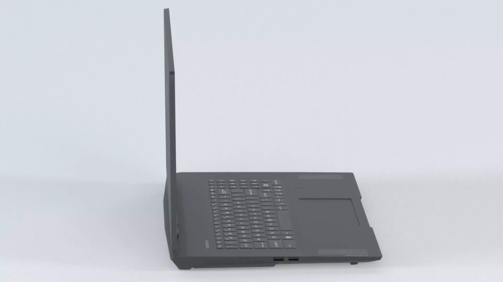 Laptop MSI Stealth GS77 12UH 075VN Low-poly 3D model_5