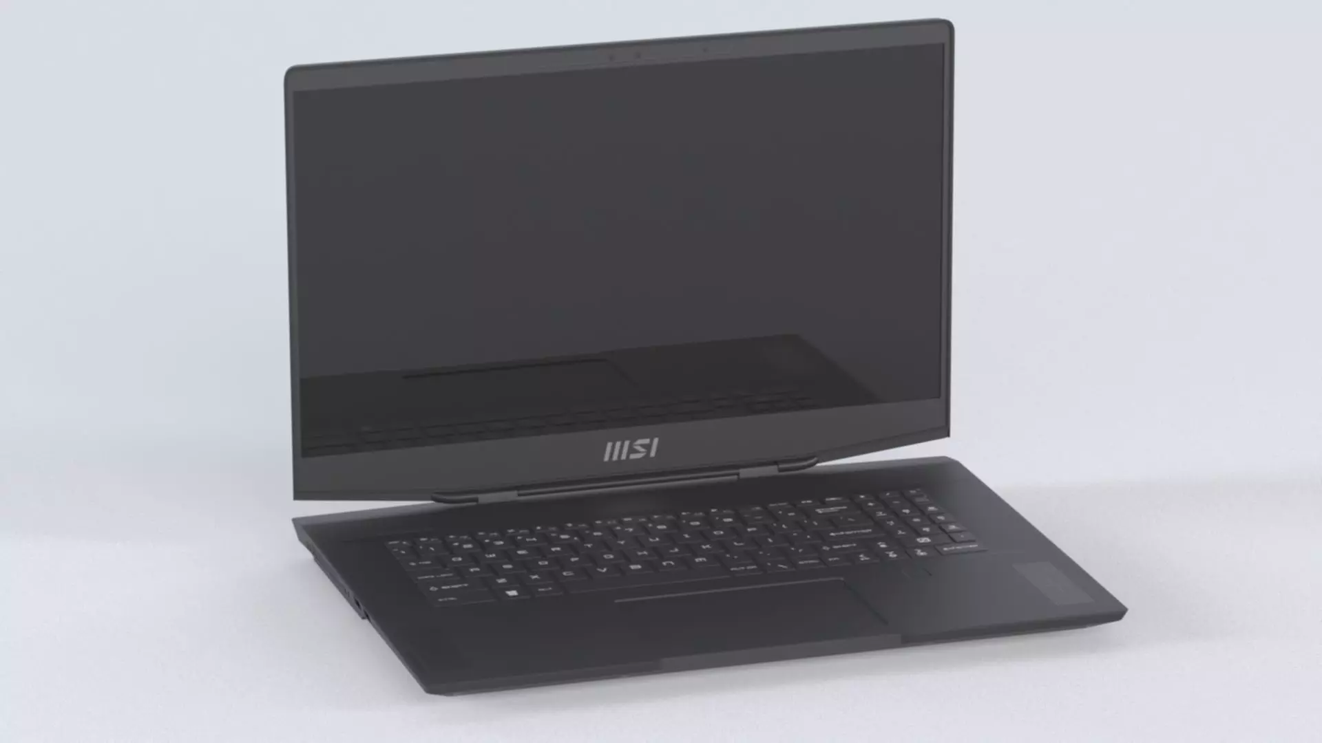 Laptop MSI Stealth GS77 12UH 075VN Low-poly 3D model_2
