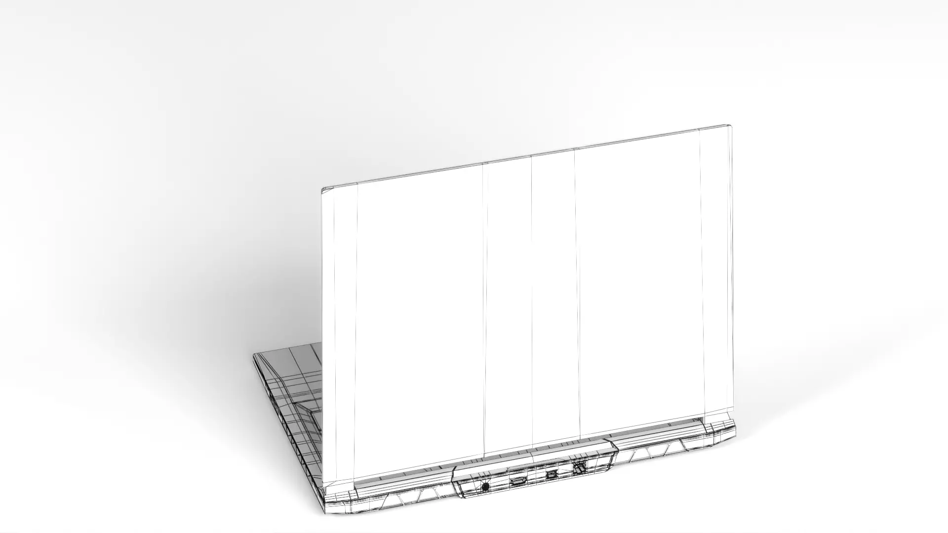 Gigabyte NB Gbt Aorus 17x AZF-B5DE665P 17 3  W11 240Hz Low-poly 3D model_25